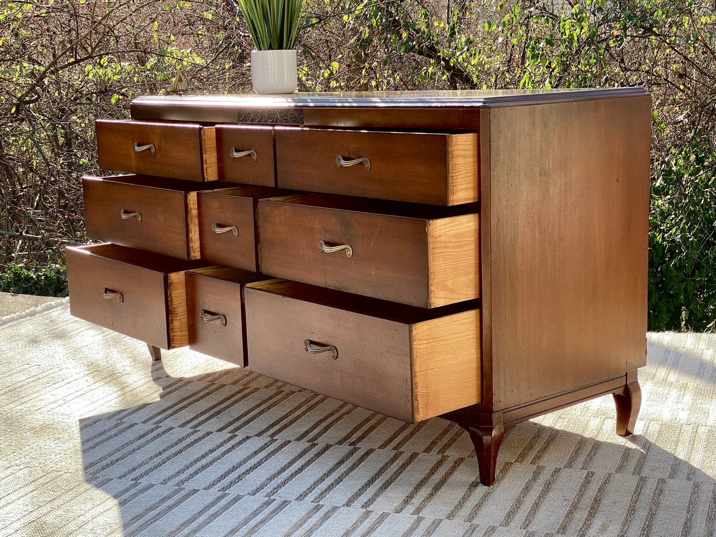 Vintage MCM R-Way 9 Drawer Dresser