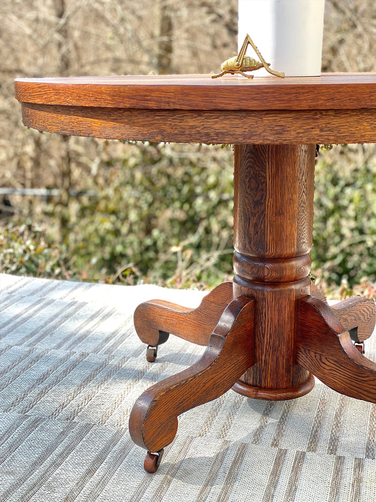 Vintage Wooden Round Table