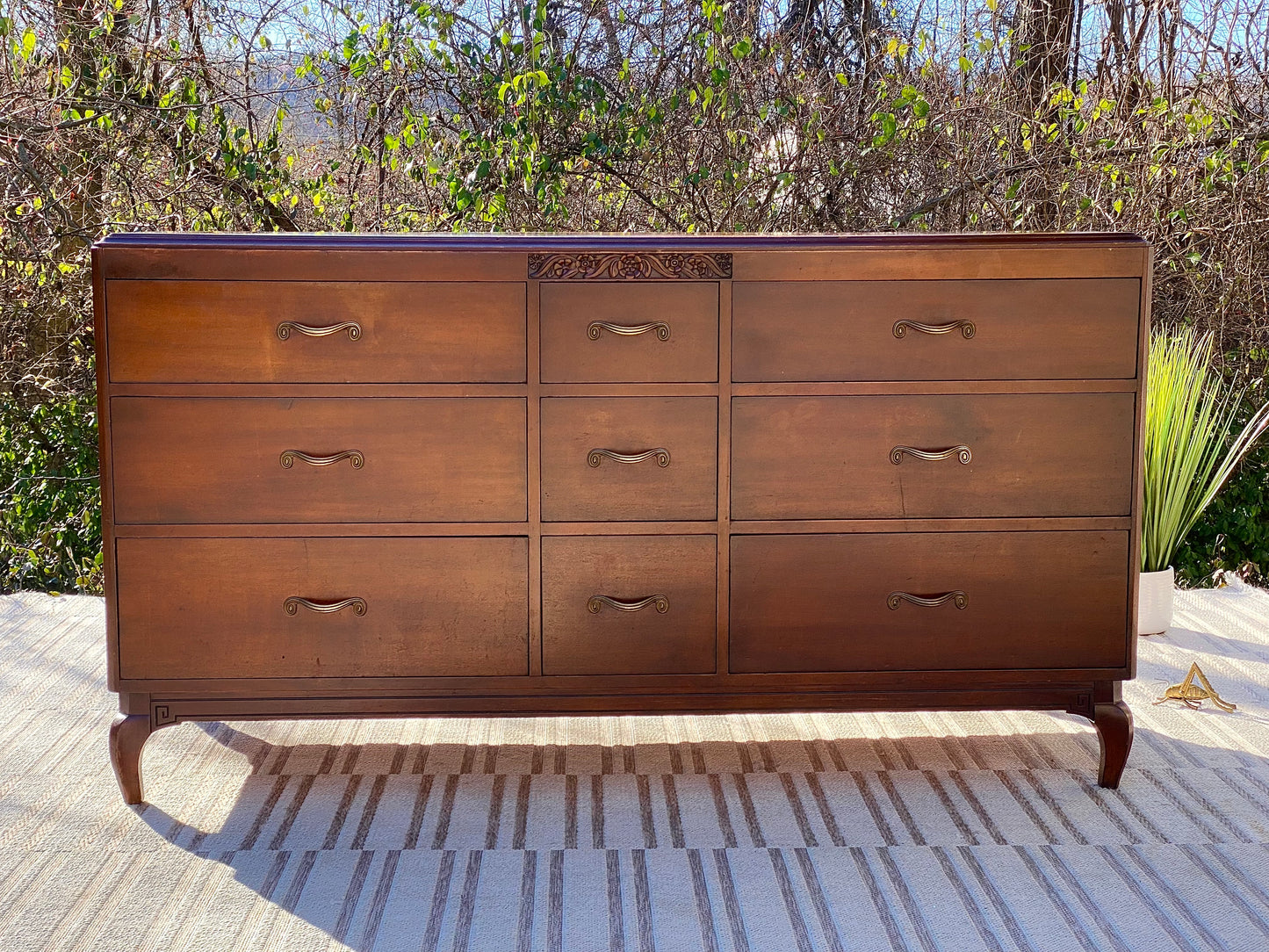 Vintage MCM R-Way 9 Drawer Dresser