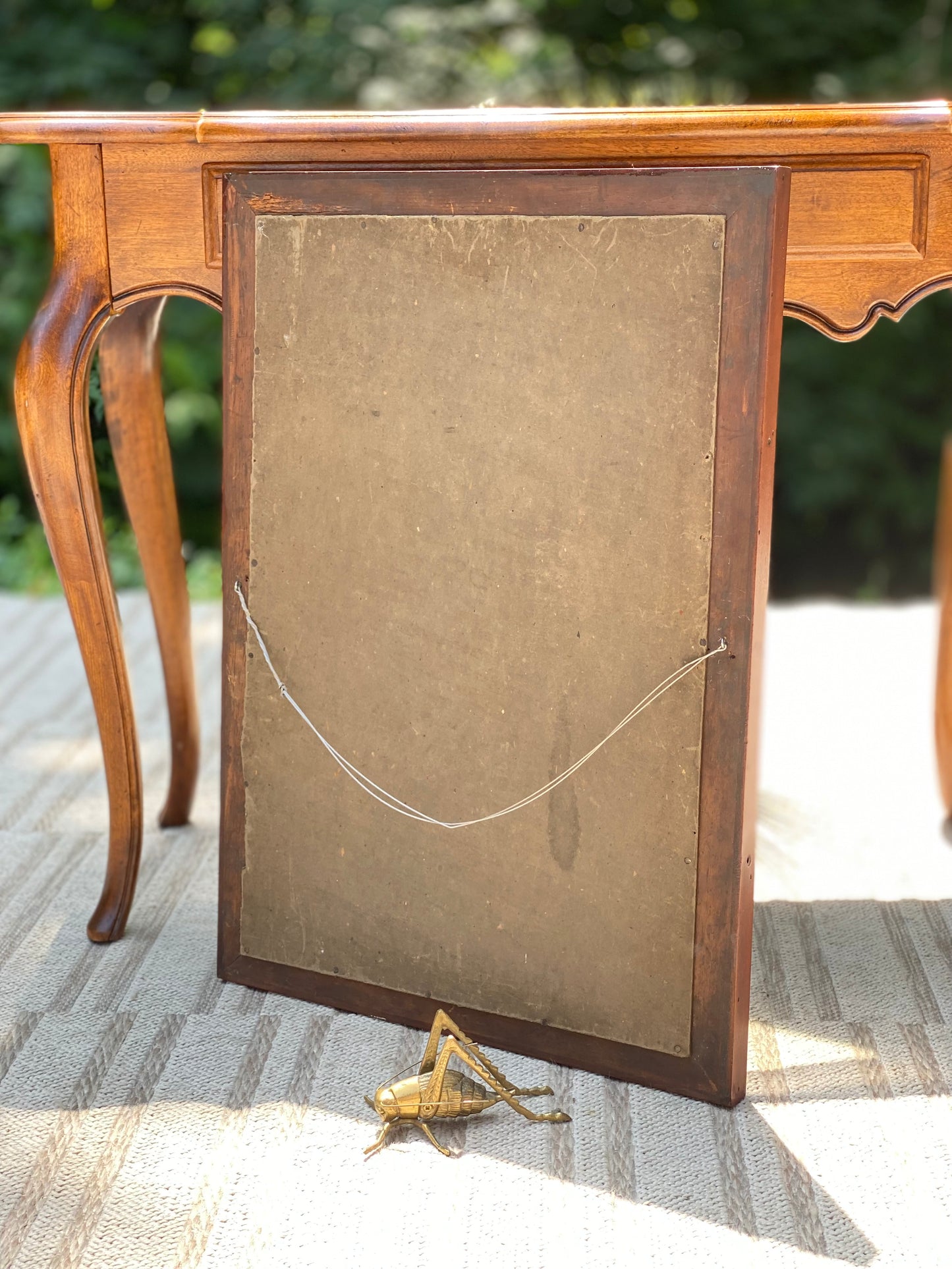 Vintage Rectangle Wooden Frame Mirror