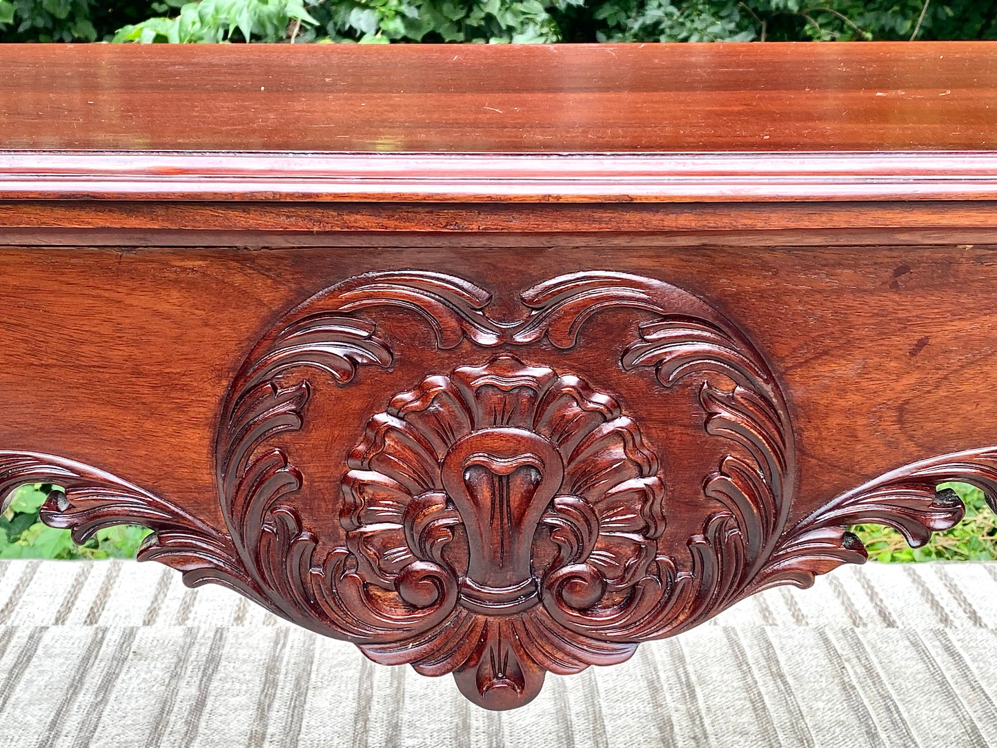 Vintage Wooden Carved Hallway Table