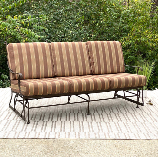 Nice Iron 3 Seat Indoor Outdoor Glider