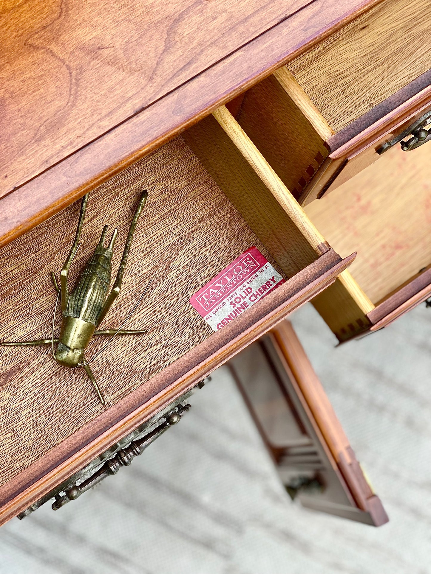 Vintage Taylor Jamestown Cherry Sideboard Buffet