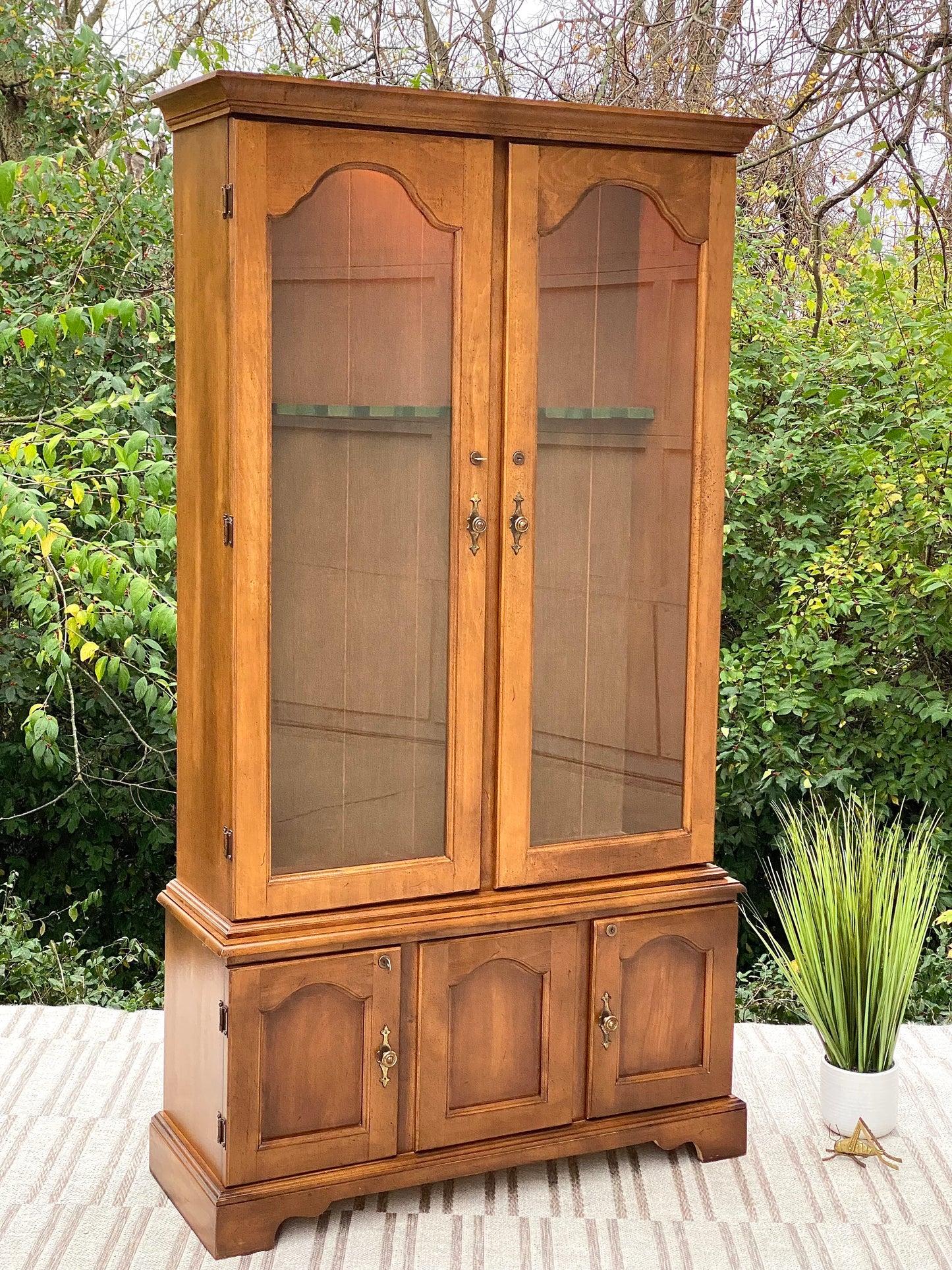 Vintage Wooden Gun Case Cabinet