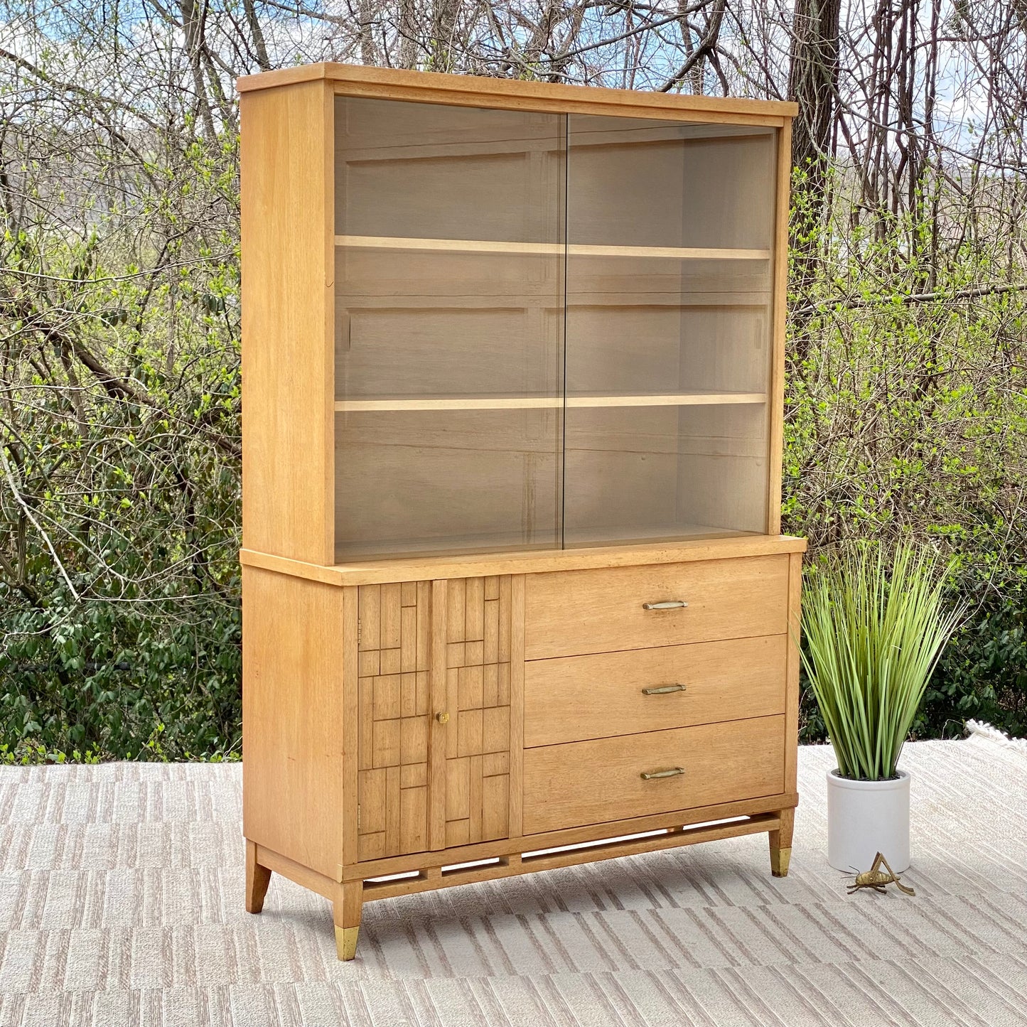Vintage MCM Wooden Hutch