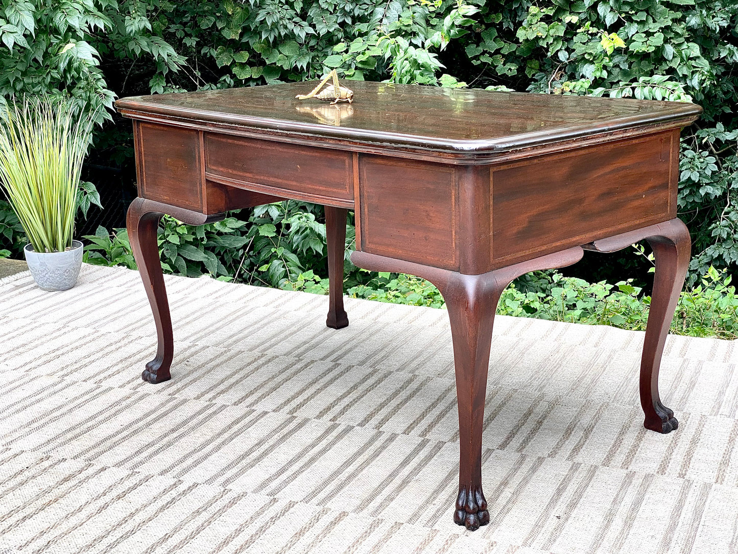 Vintage Chippendale Mahogany Writing Desk