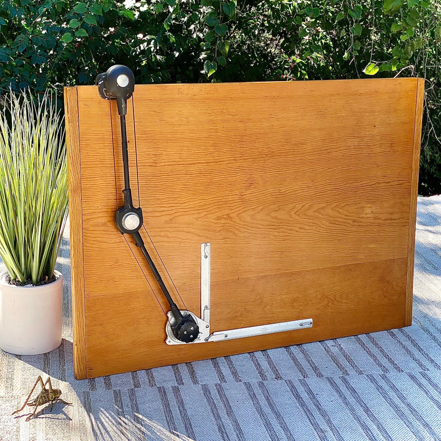 Vintage Bruning Wallace Drafting Table & Arm