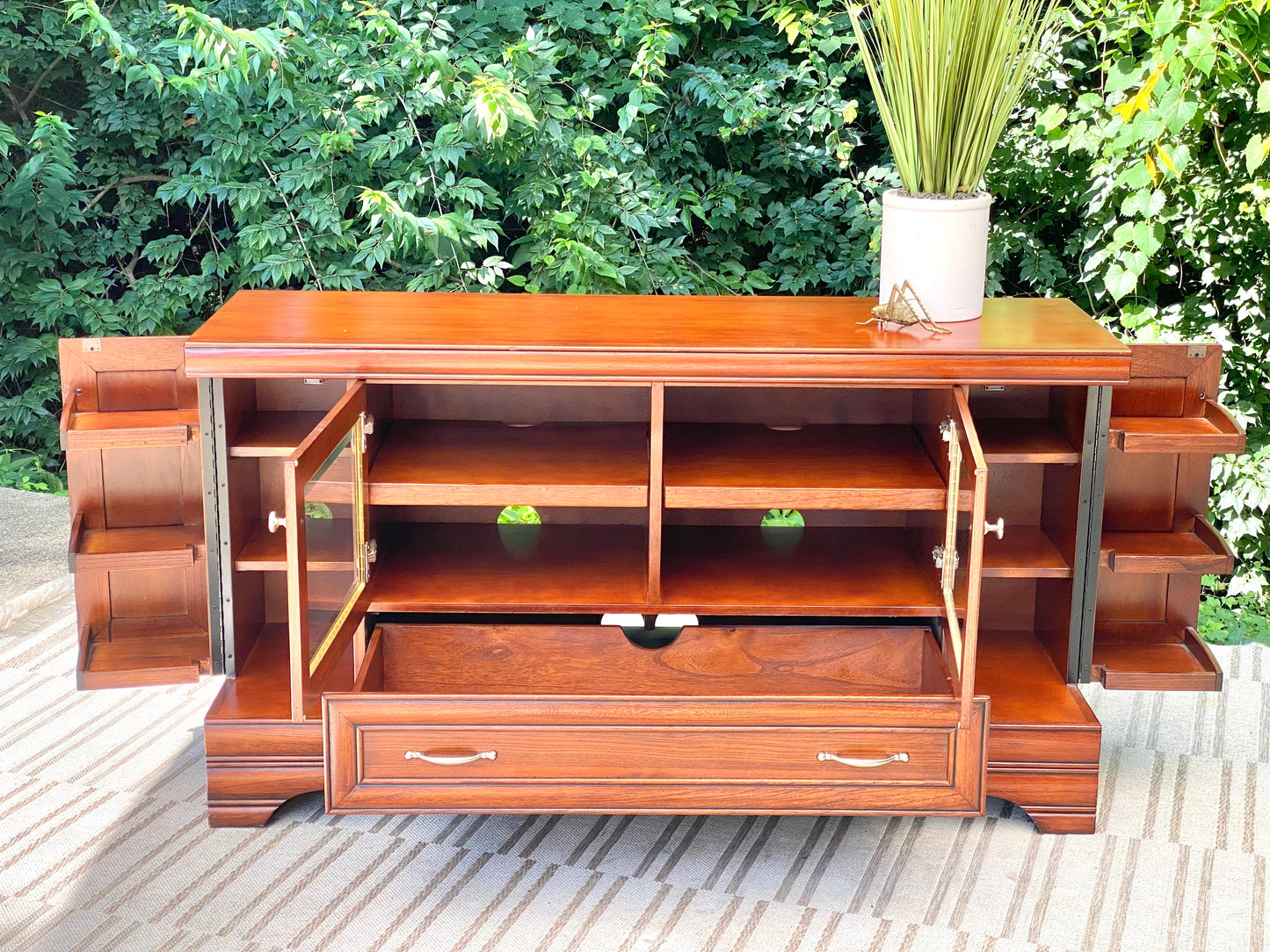 Casual Life Designs Wooden Entertainment Stand Credenza