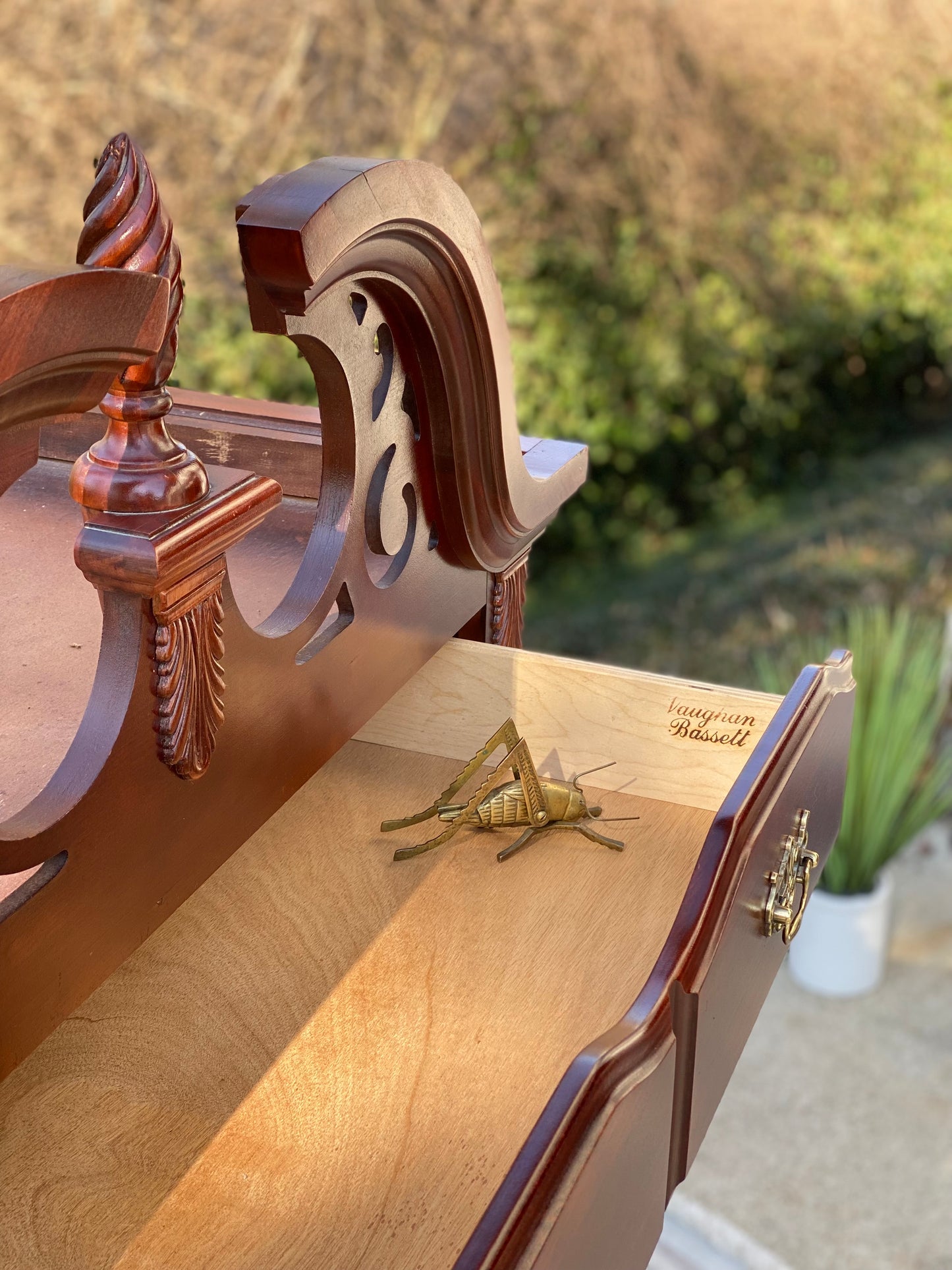 Vintage Bassett 6 Drawer Highboy Dresser