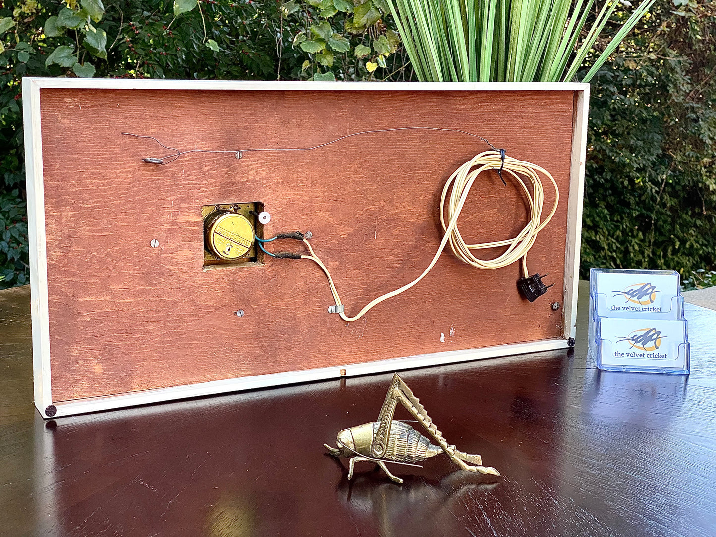 Vintage MCM Violin Electric Wall Clock