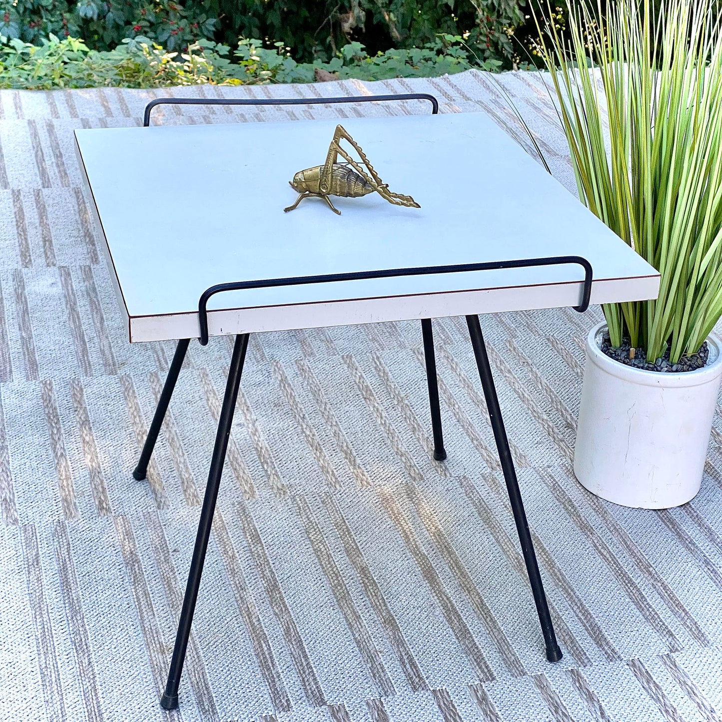 Vintage MCM Laminate Side Table