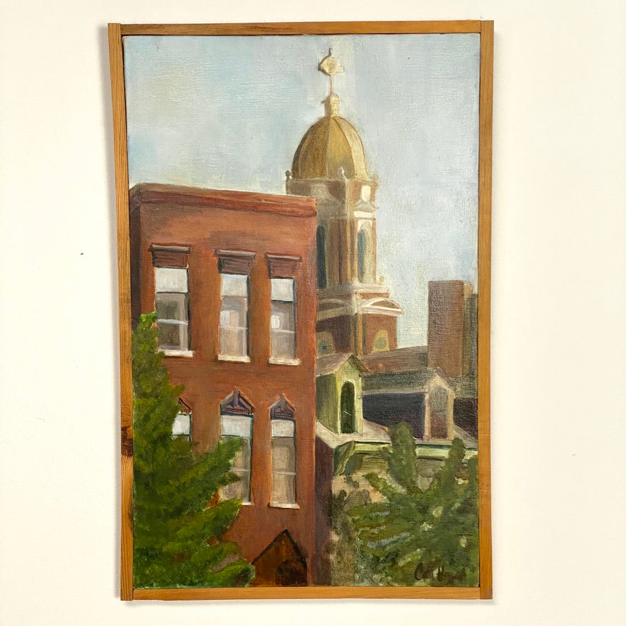 Signed Local Cincinnati Framed Oil Painting
