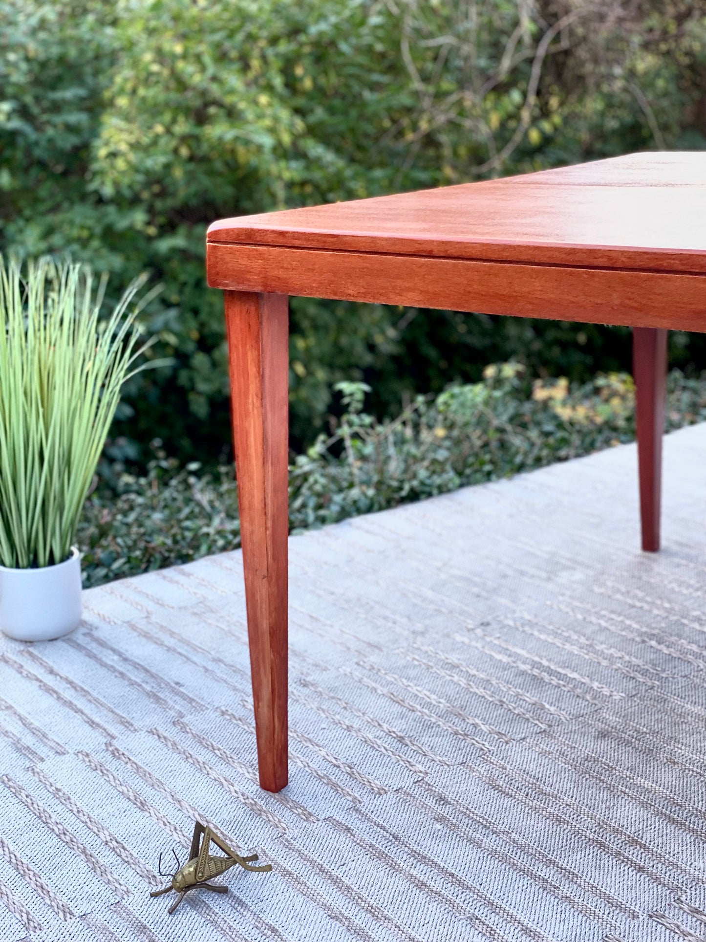 Vintage MCM Wooden Table w/ Leaf