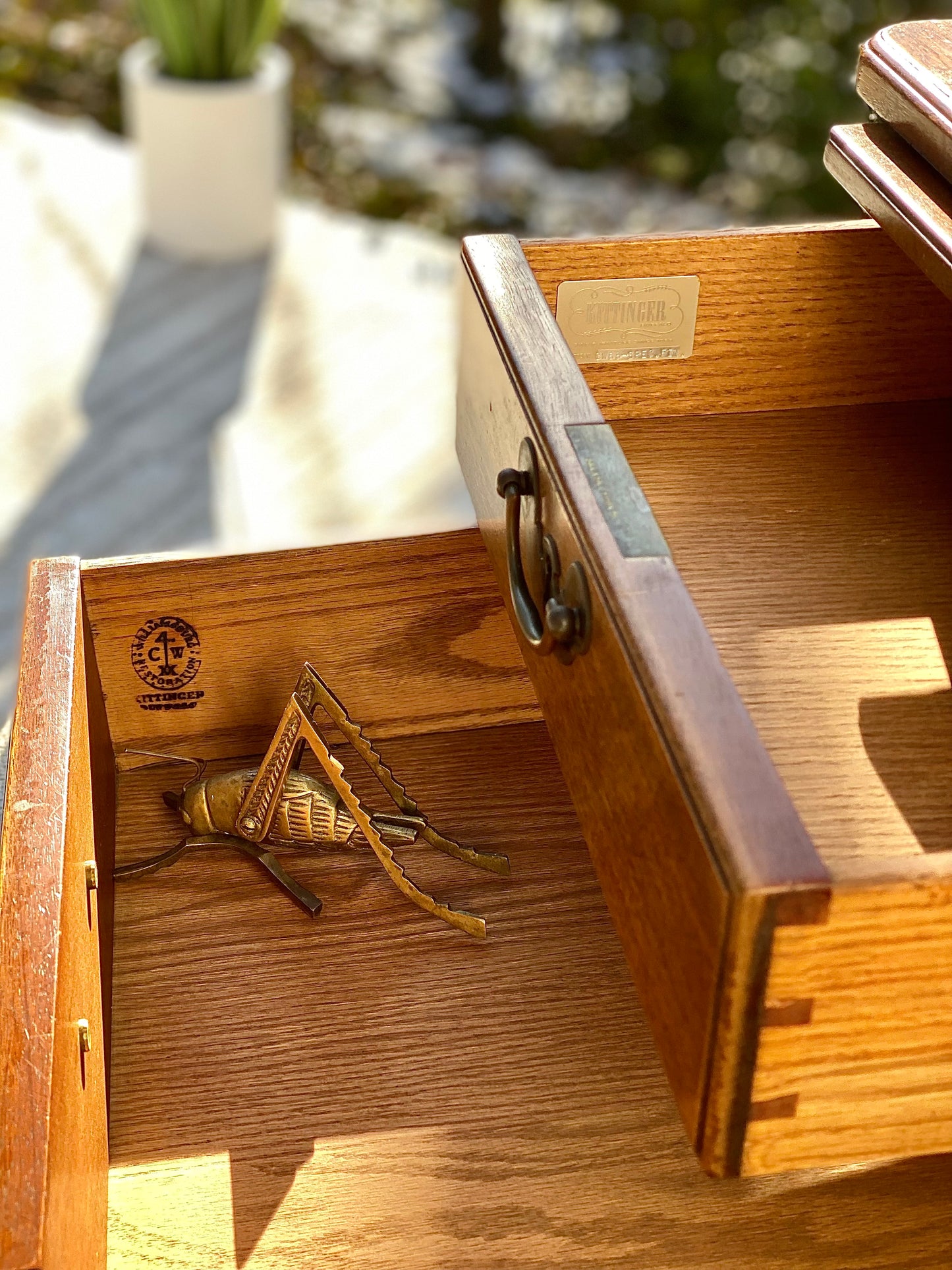 Vintage Kittenger Williamsburg Restoration 5 Drawer Dresser