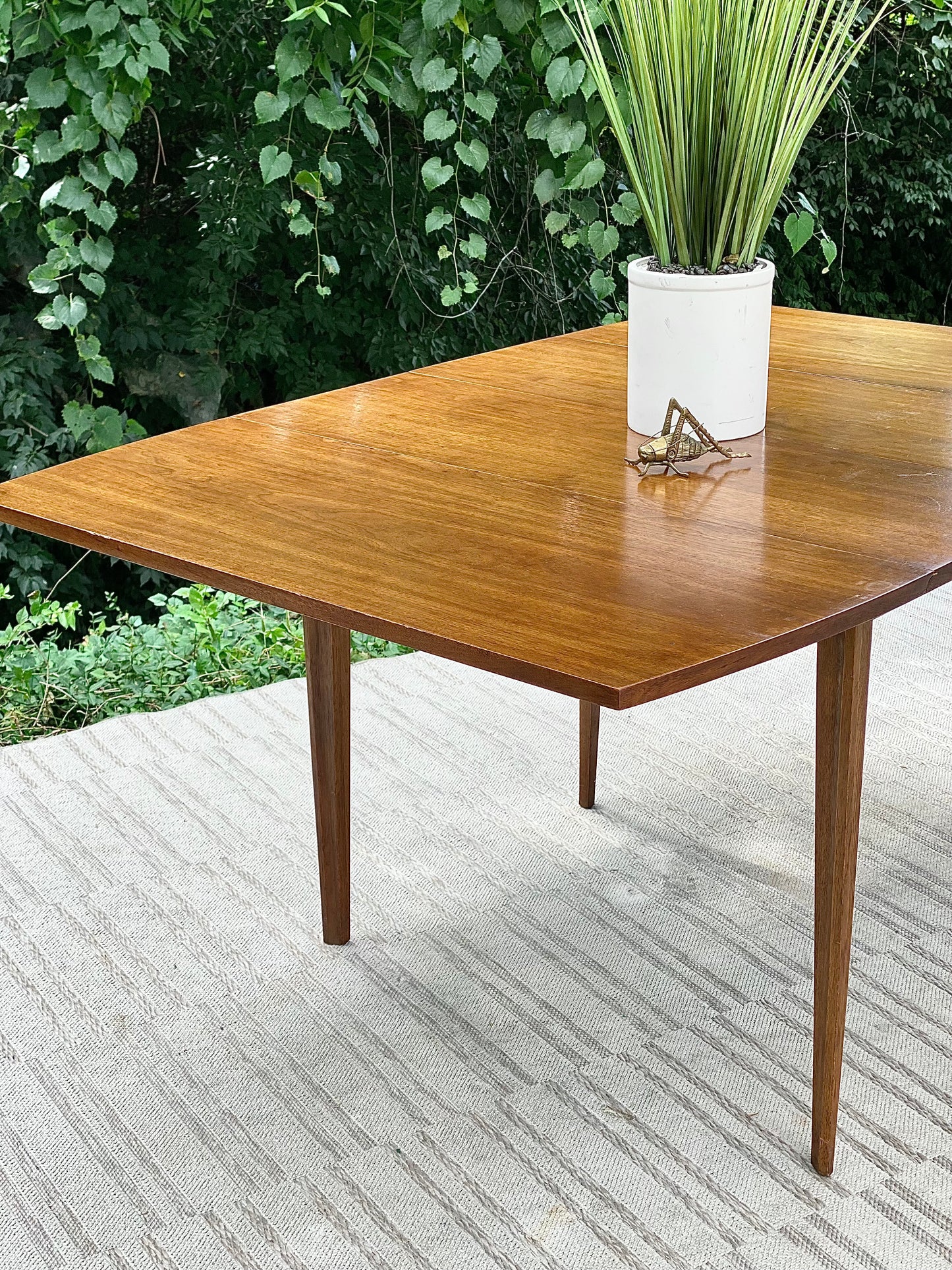 Vintage MCM Wooden Drop Leaf Dining Table