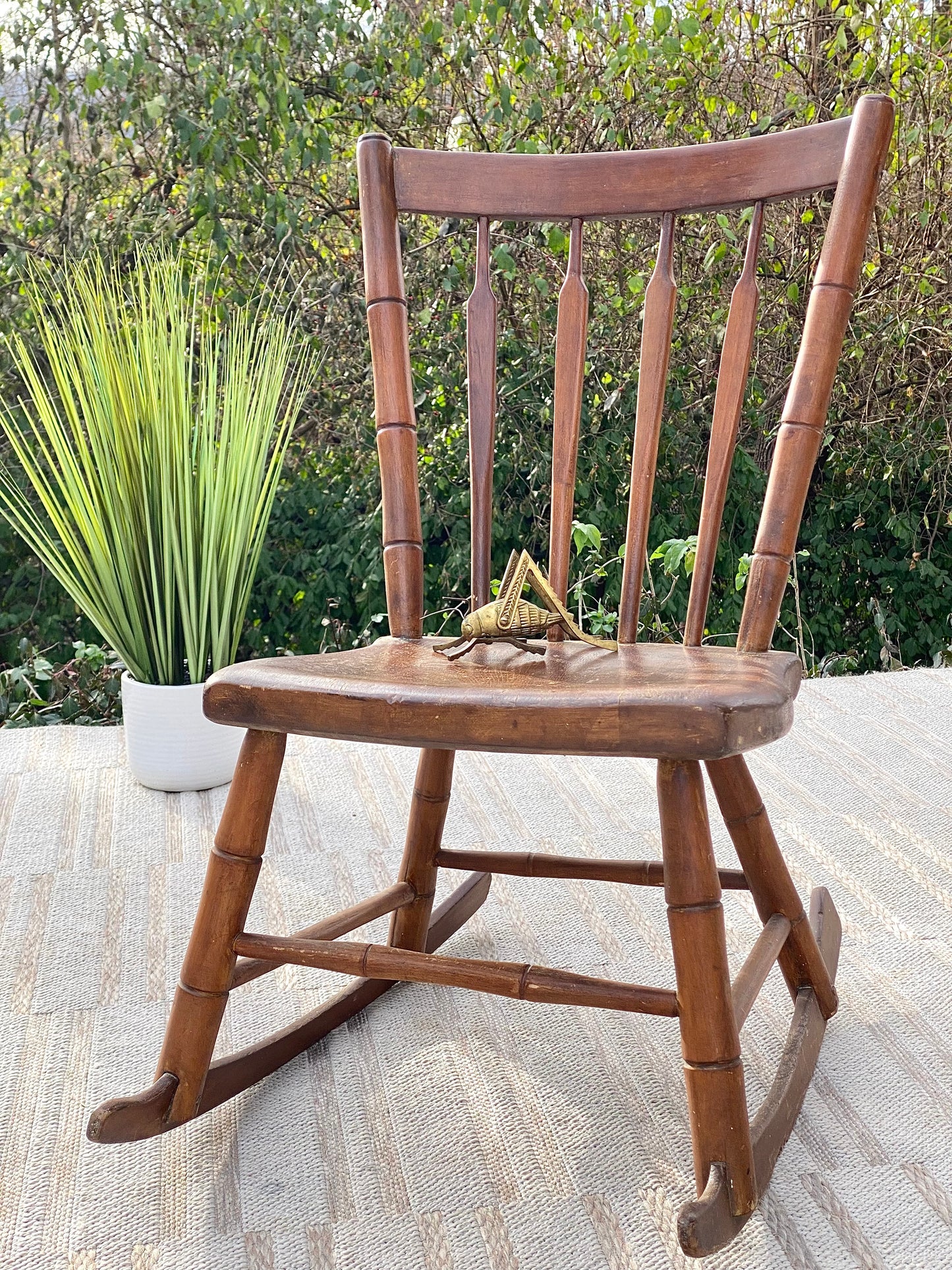 Vintage Wooden Accent Chair