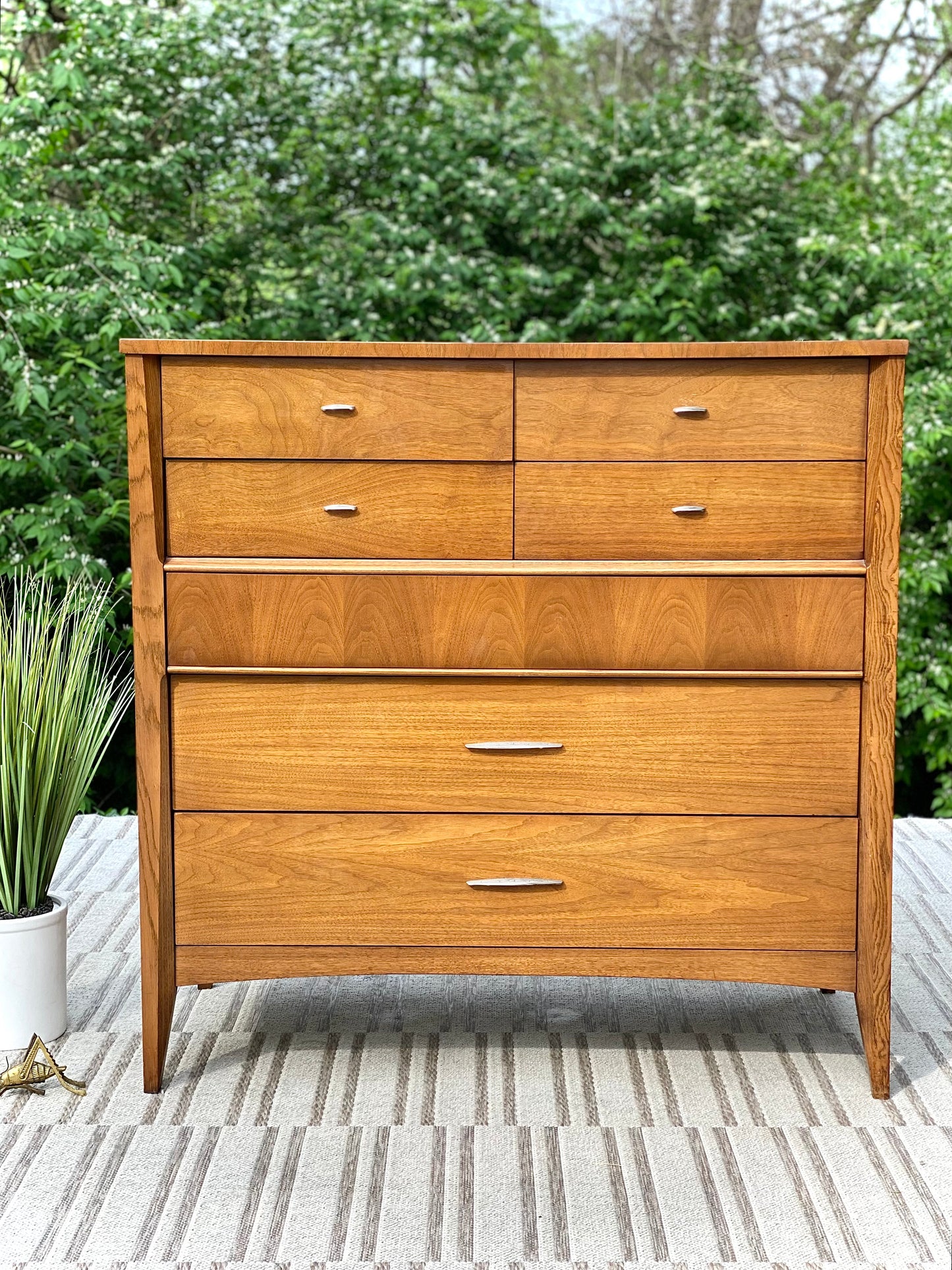 Vintage MCM Dixie Highboy Dresser