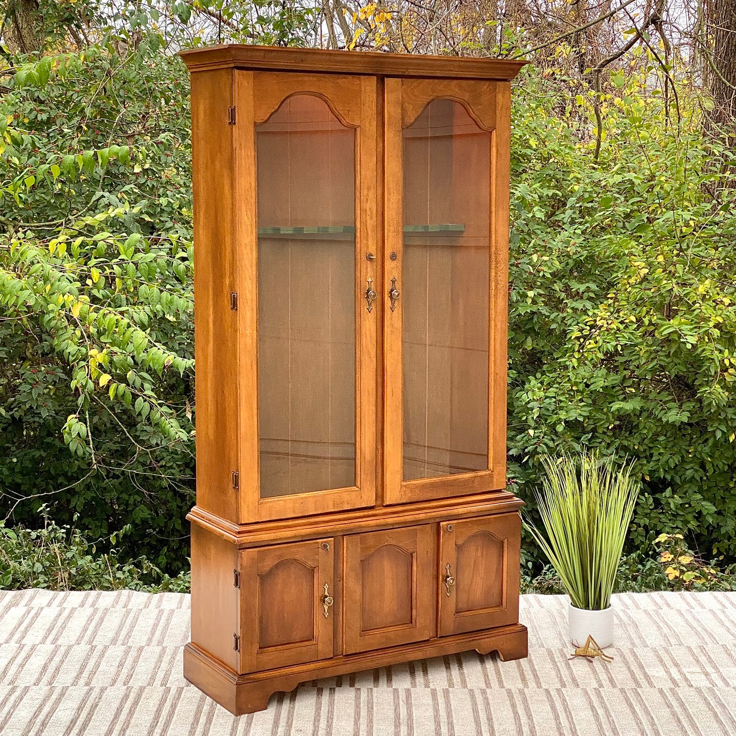 Vintage Wooden Gun Case Cabinet