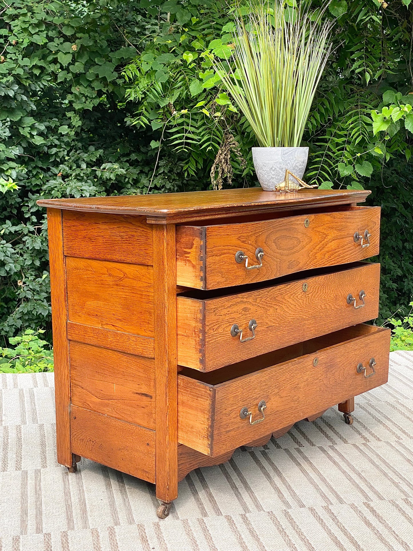 Vintage Oak 3 Drawer Dresser