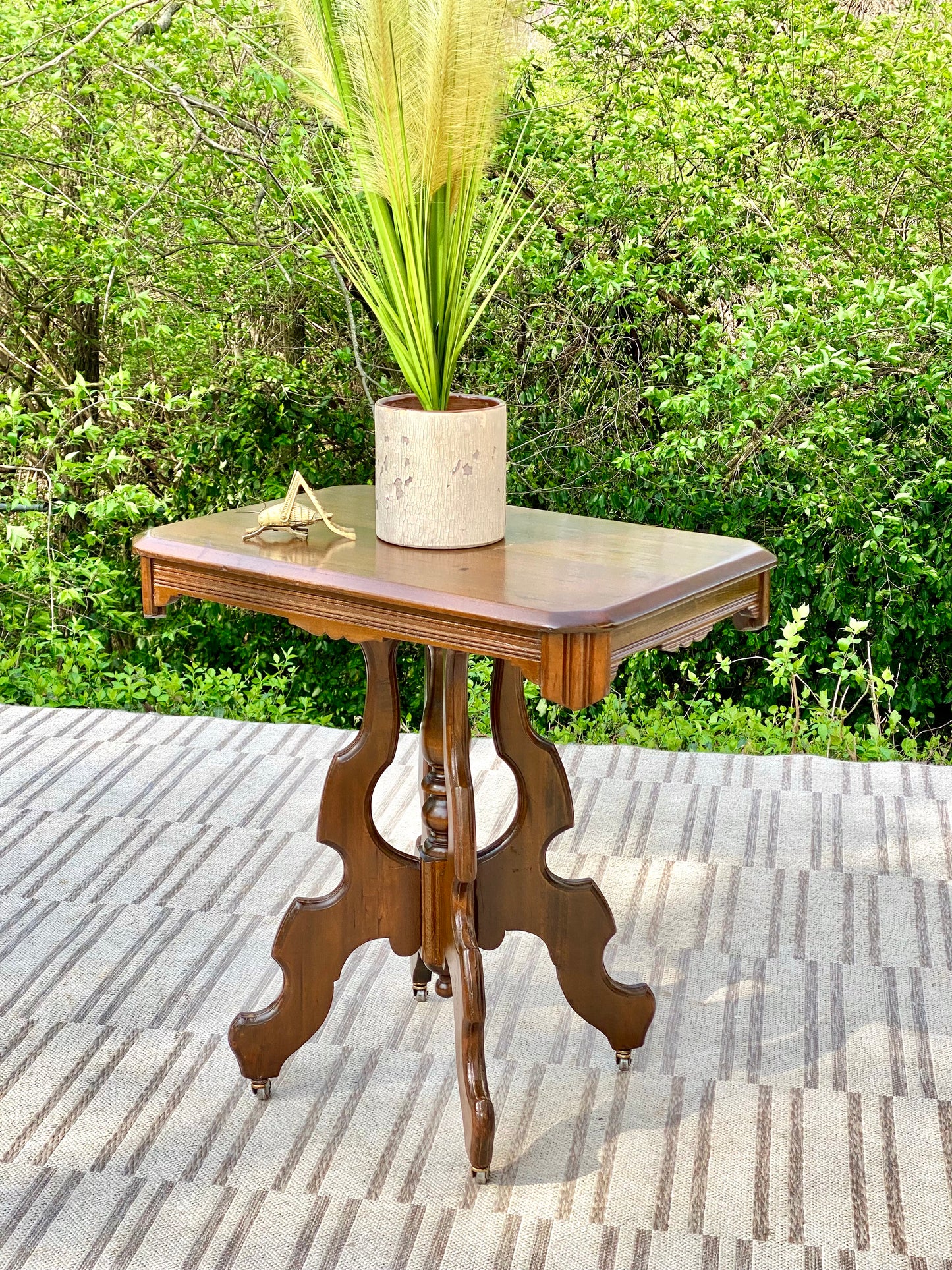 Vintage Plant Stand Side Table