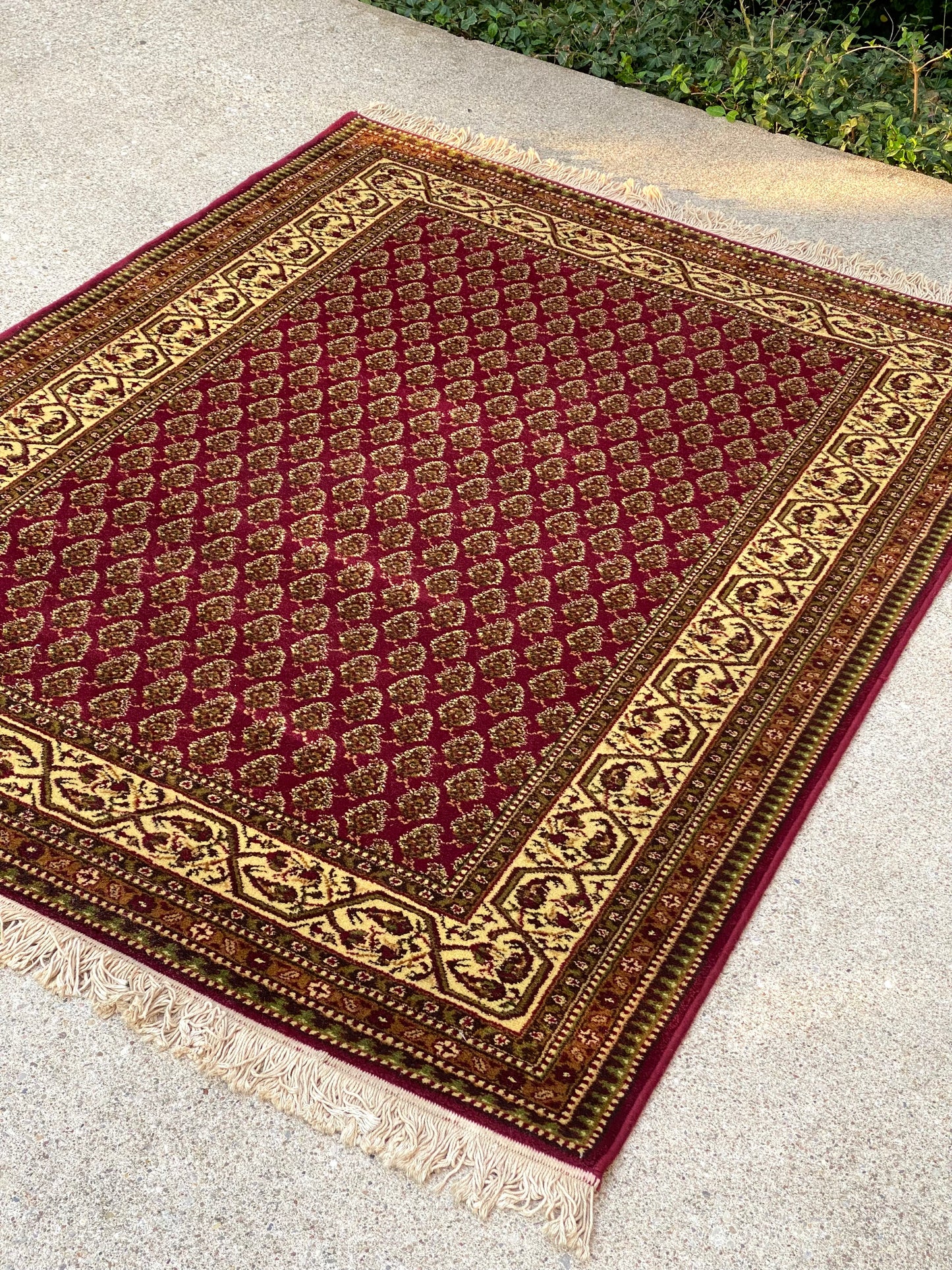 Vintage Franco Belge Area Rug 82β x 56β