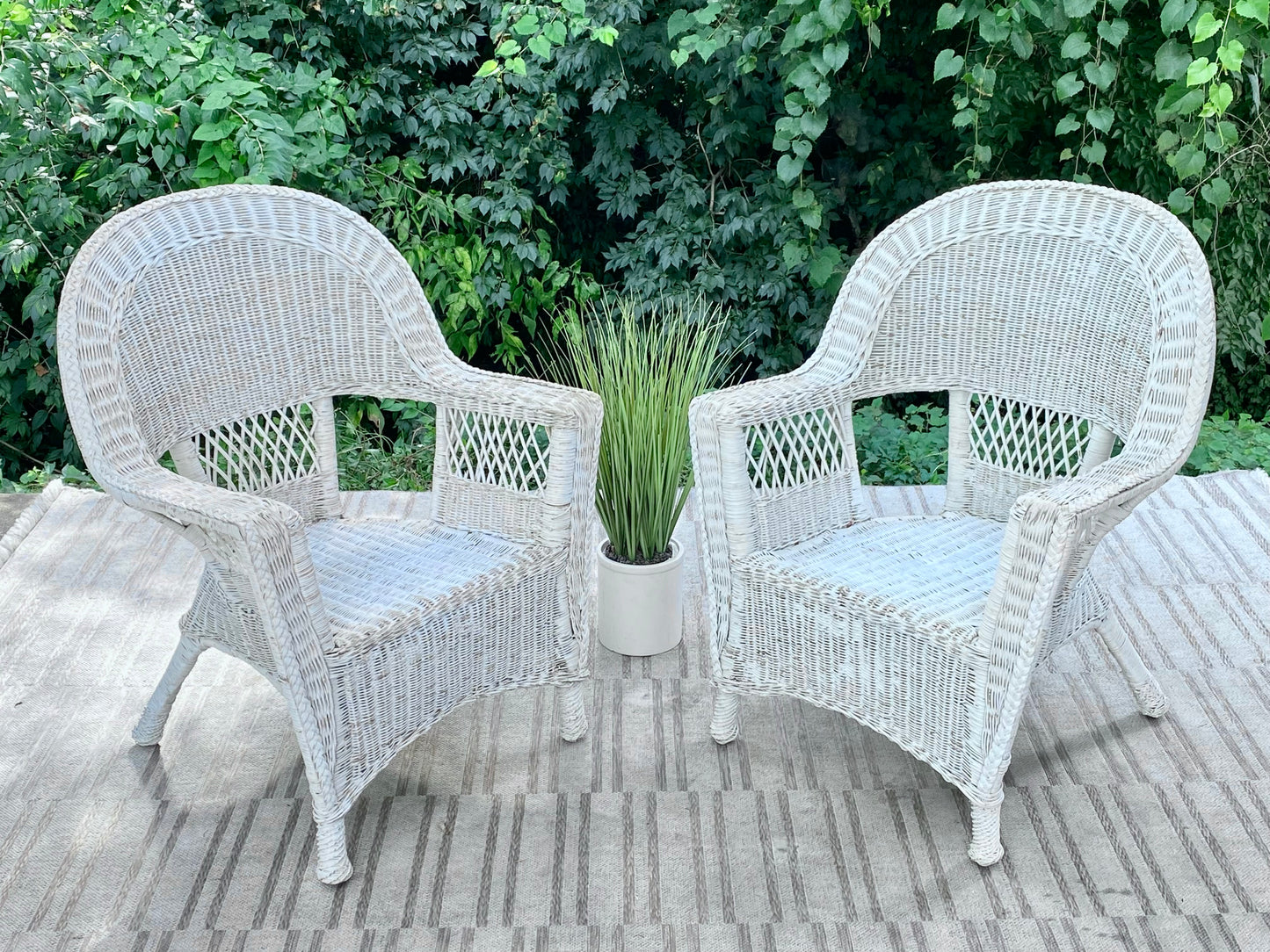 Vintage Pair of Wicker Chairs