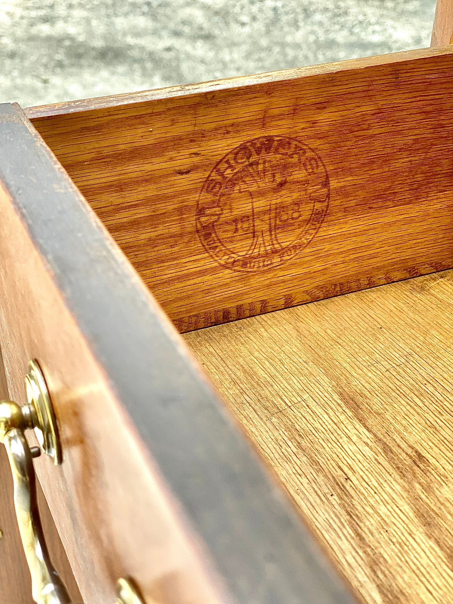 Vintage Wooden Display Hutch