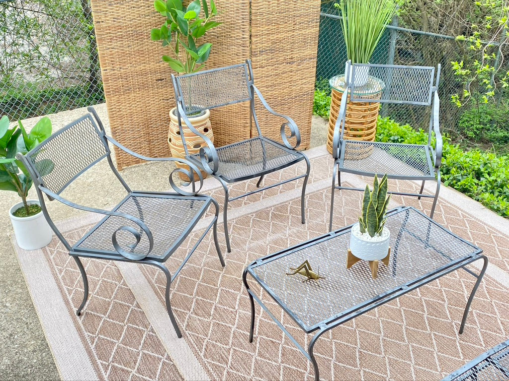 6 Piece Metal Outdoor Patio Set