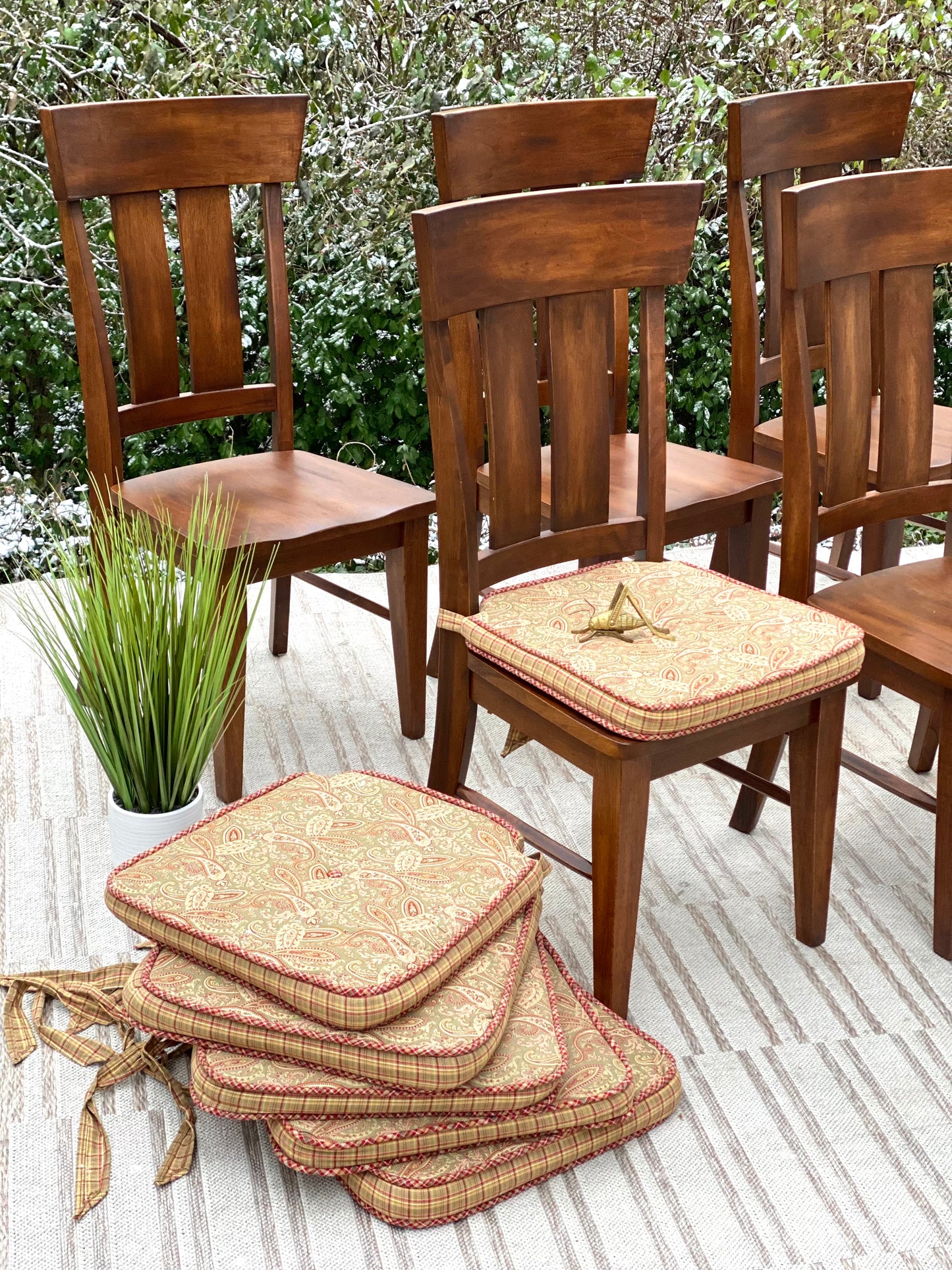 Set of 6 Modern Wooden Chairs