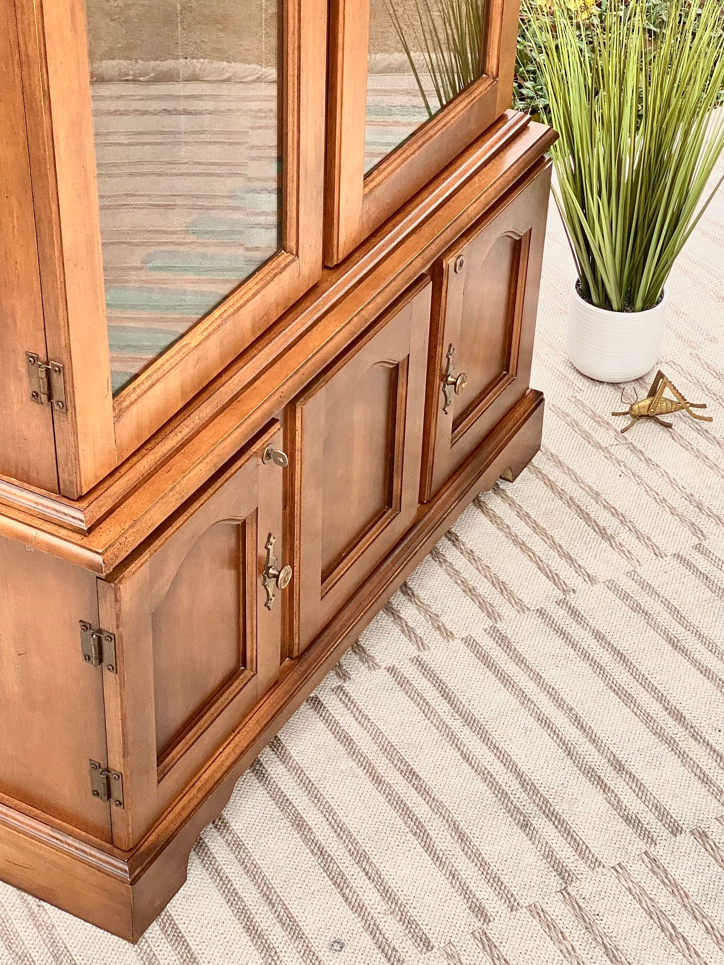 Vintage Wooden Gun Case Cabinet