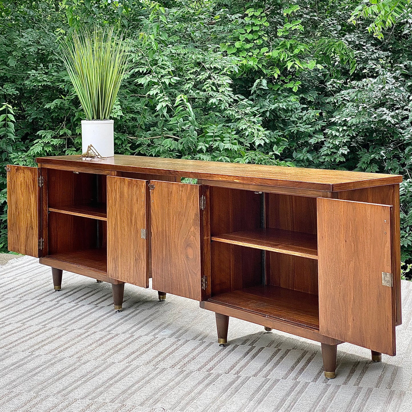 Vintage MCM Walnut Credenza