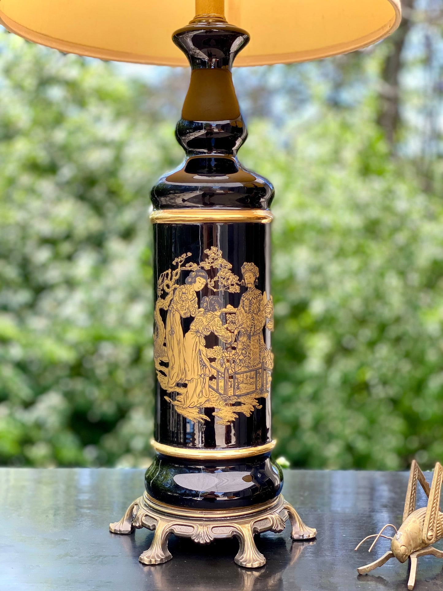 Pair of Mid Century Asian Lamps