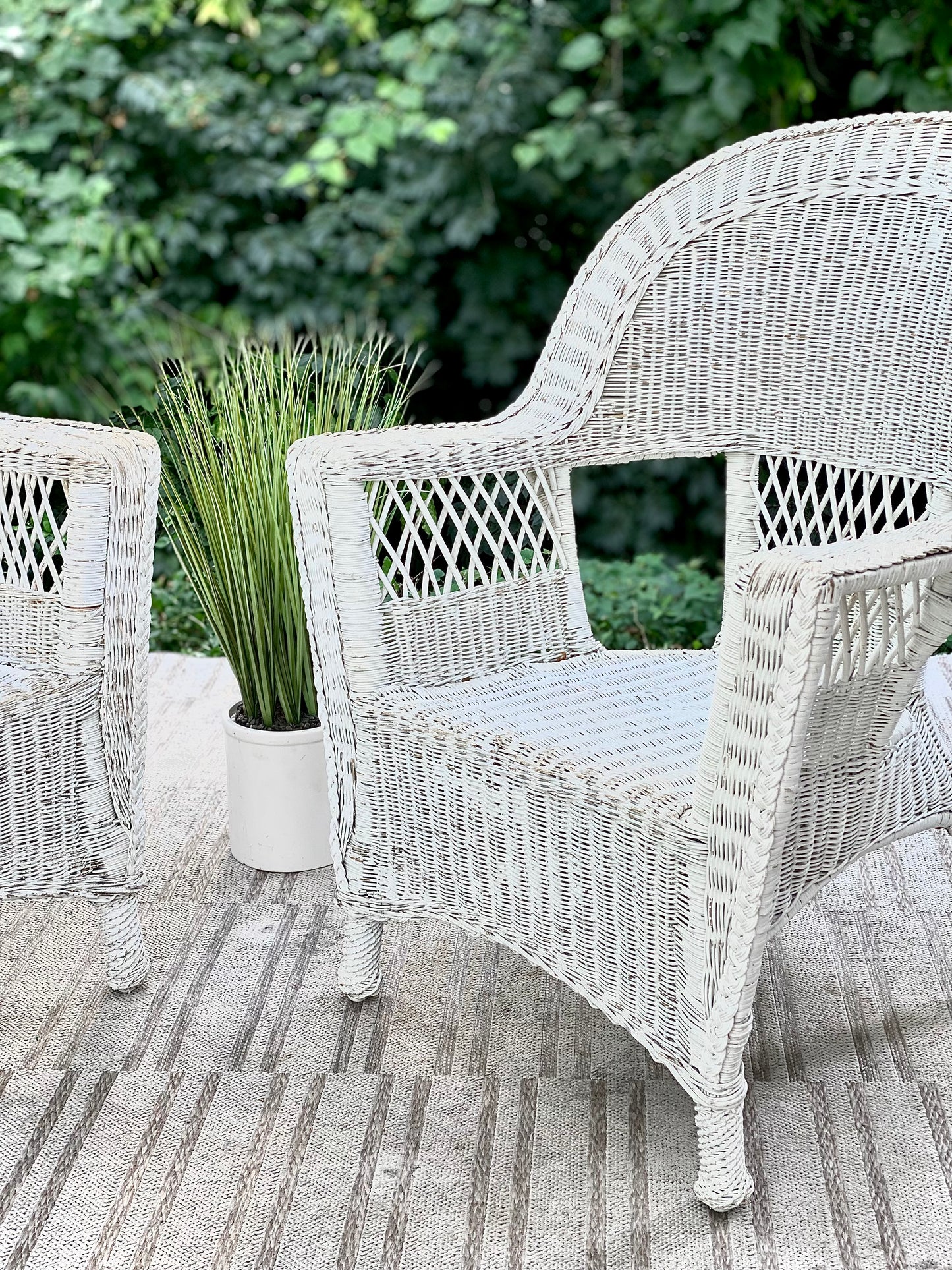 Vintage Pair of Wicker Chairs
