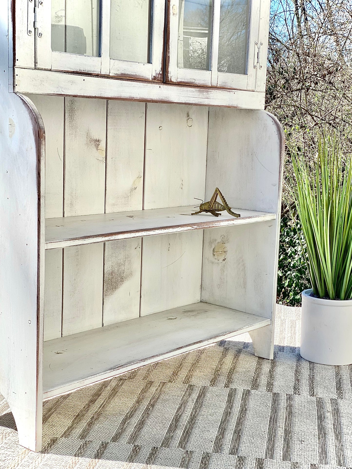 Farmhouse Painted Cabinet Hutch