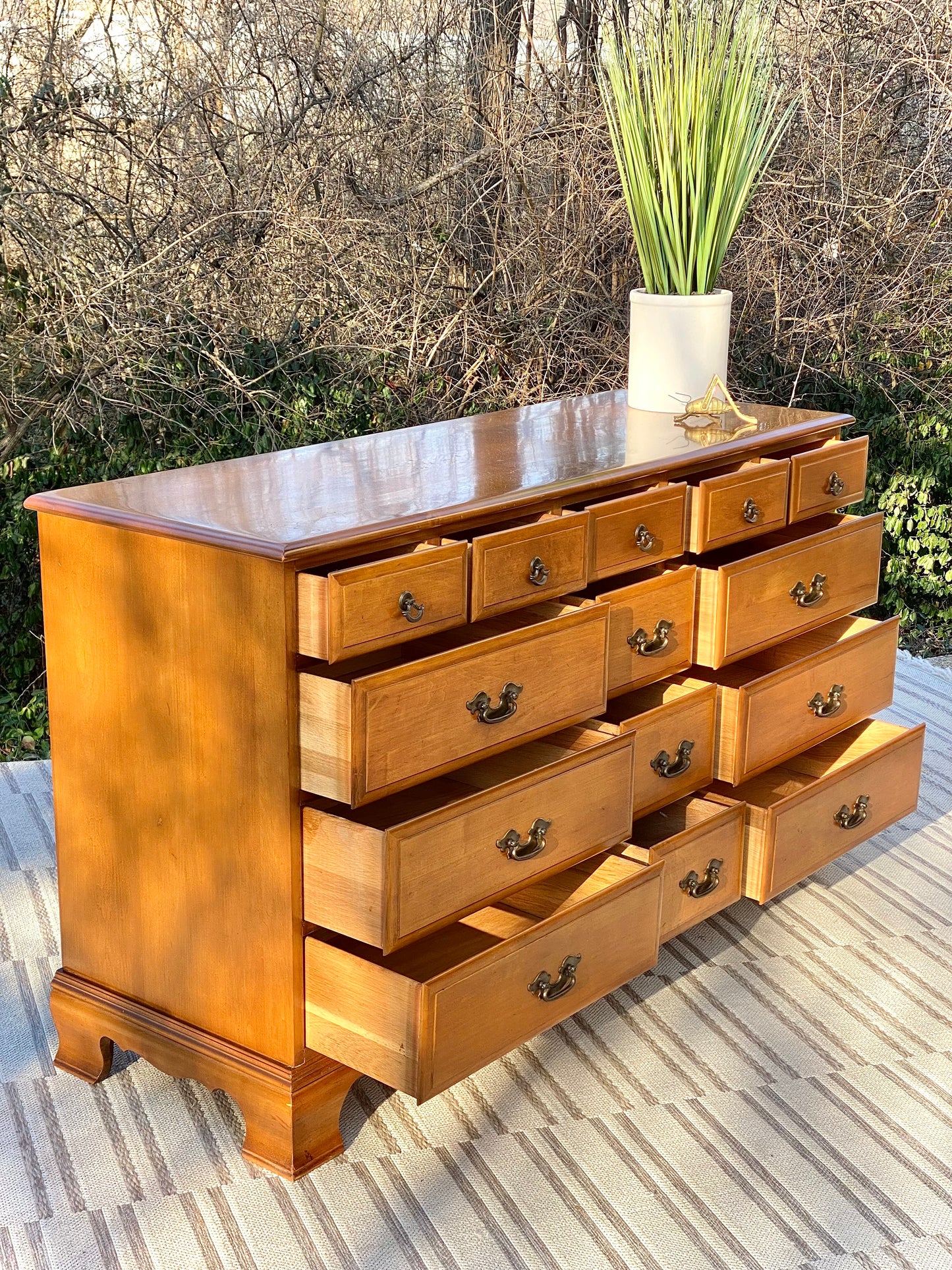 Mid Century Sumter 14 Drawer Dresser