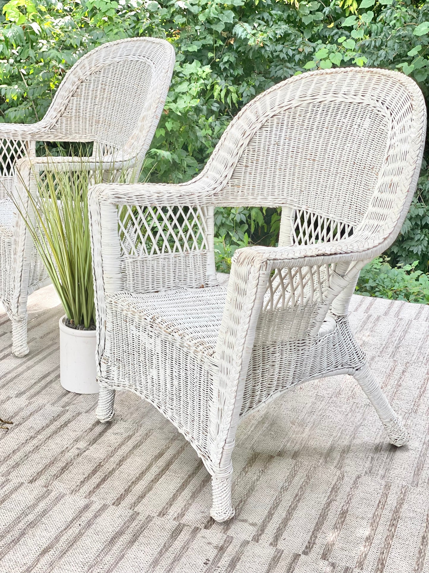 Vintage Pair of Wicker Chairs