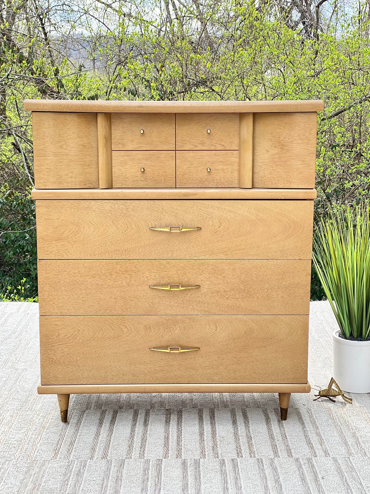 Vintage MCM Kroehler 4 Drawer Dresser