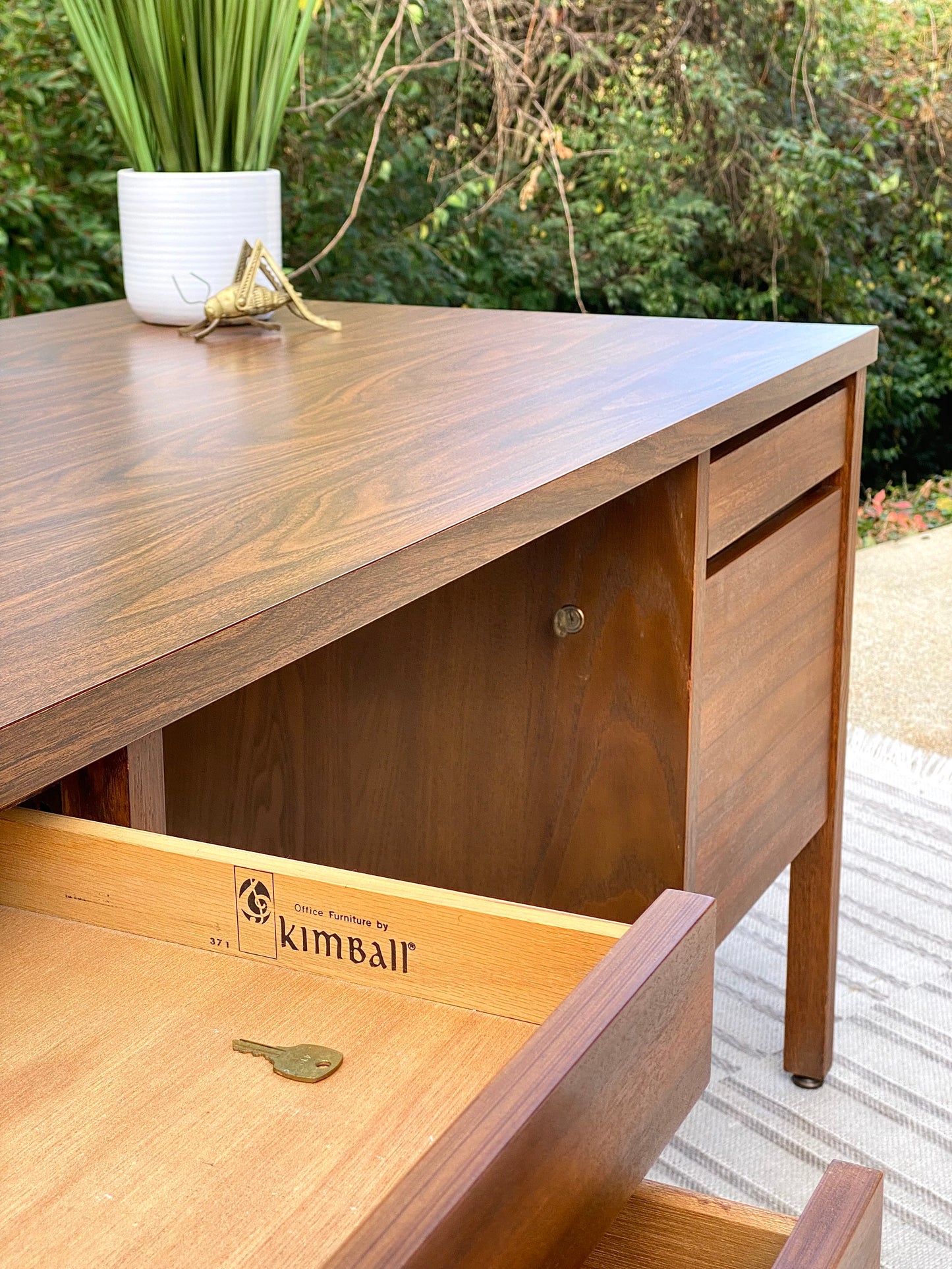 Vintage MCM Kimball Desk