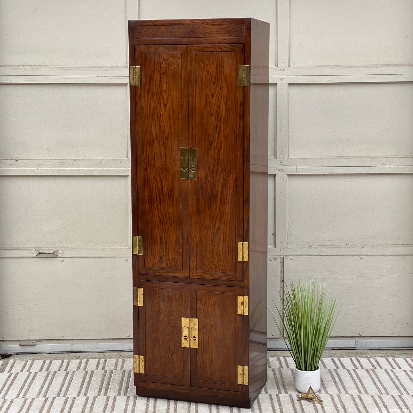 Vintage Henredon Tall Armoire Cabinet