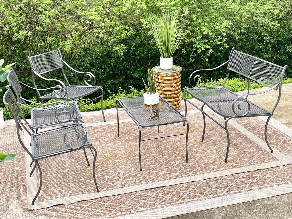 6 Piece Metal Outdoor Patio Set