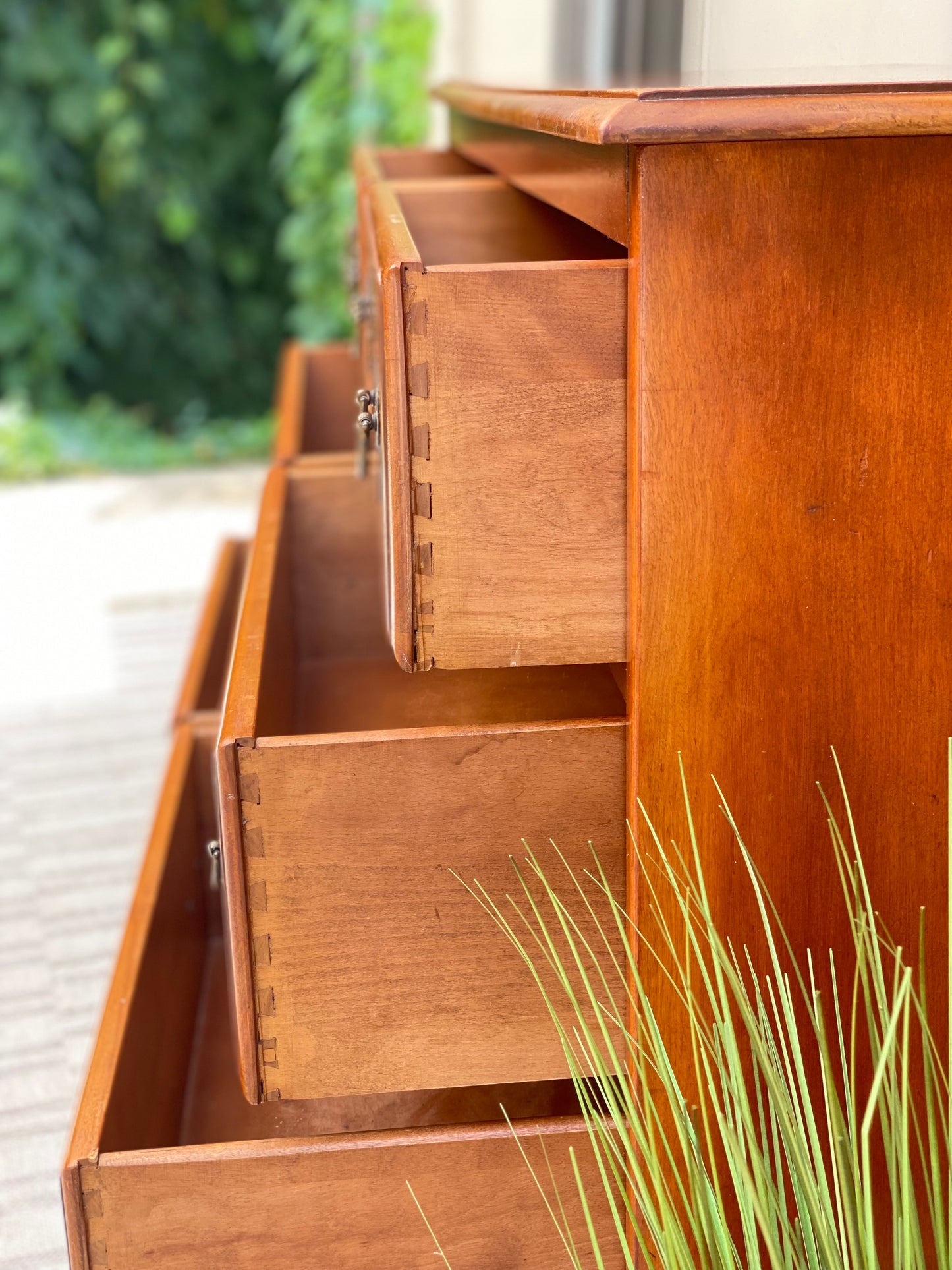 Vintage Wooden 6 Drawer Dresser