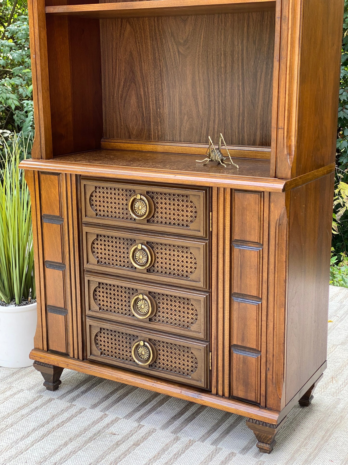 Vintage Mersman Bookshelf Wall Cabinet