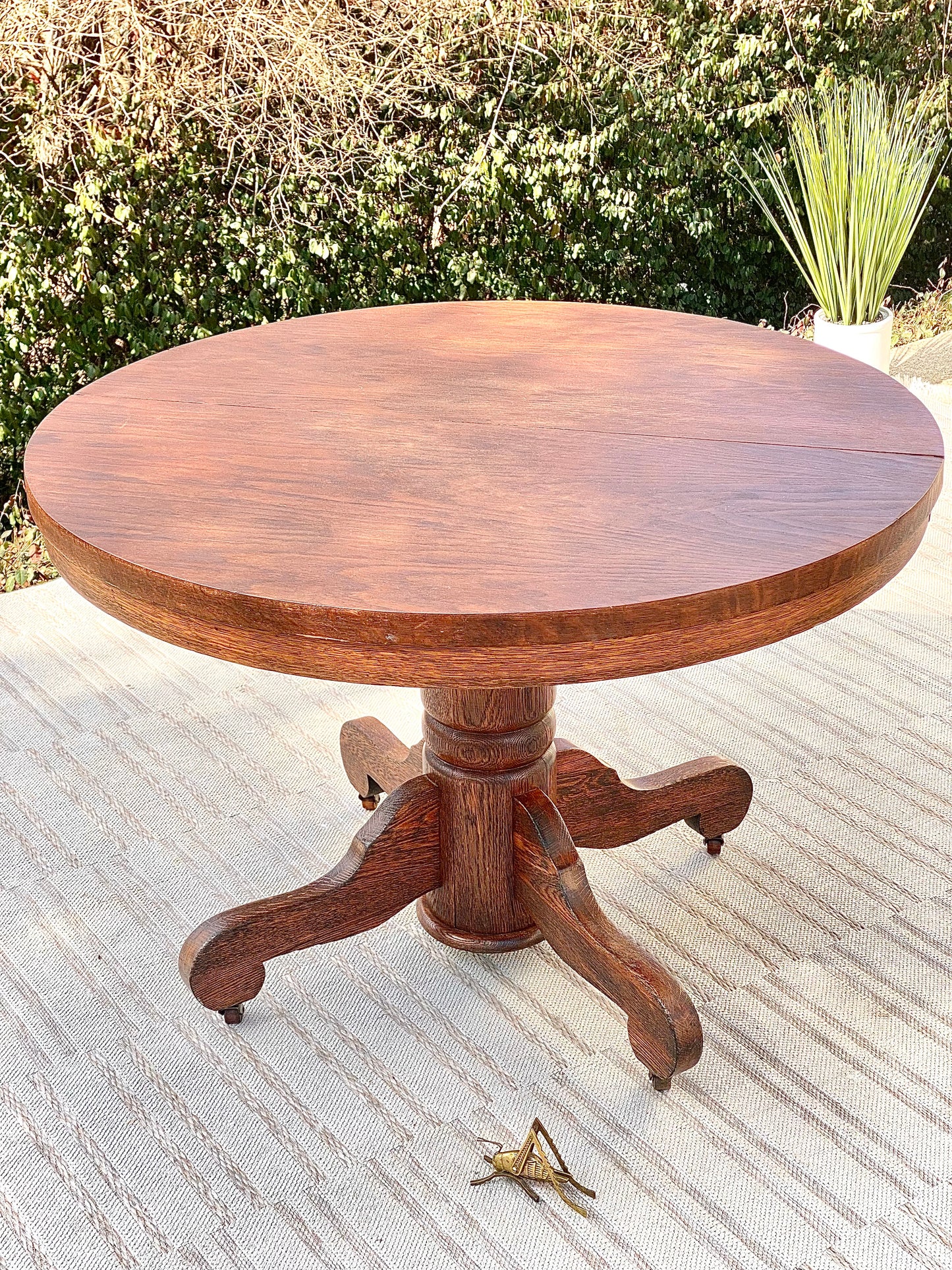 Vintage Wooden Round Table