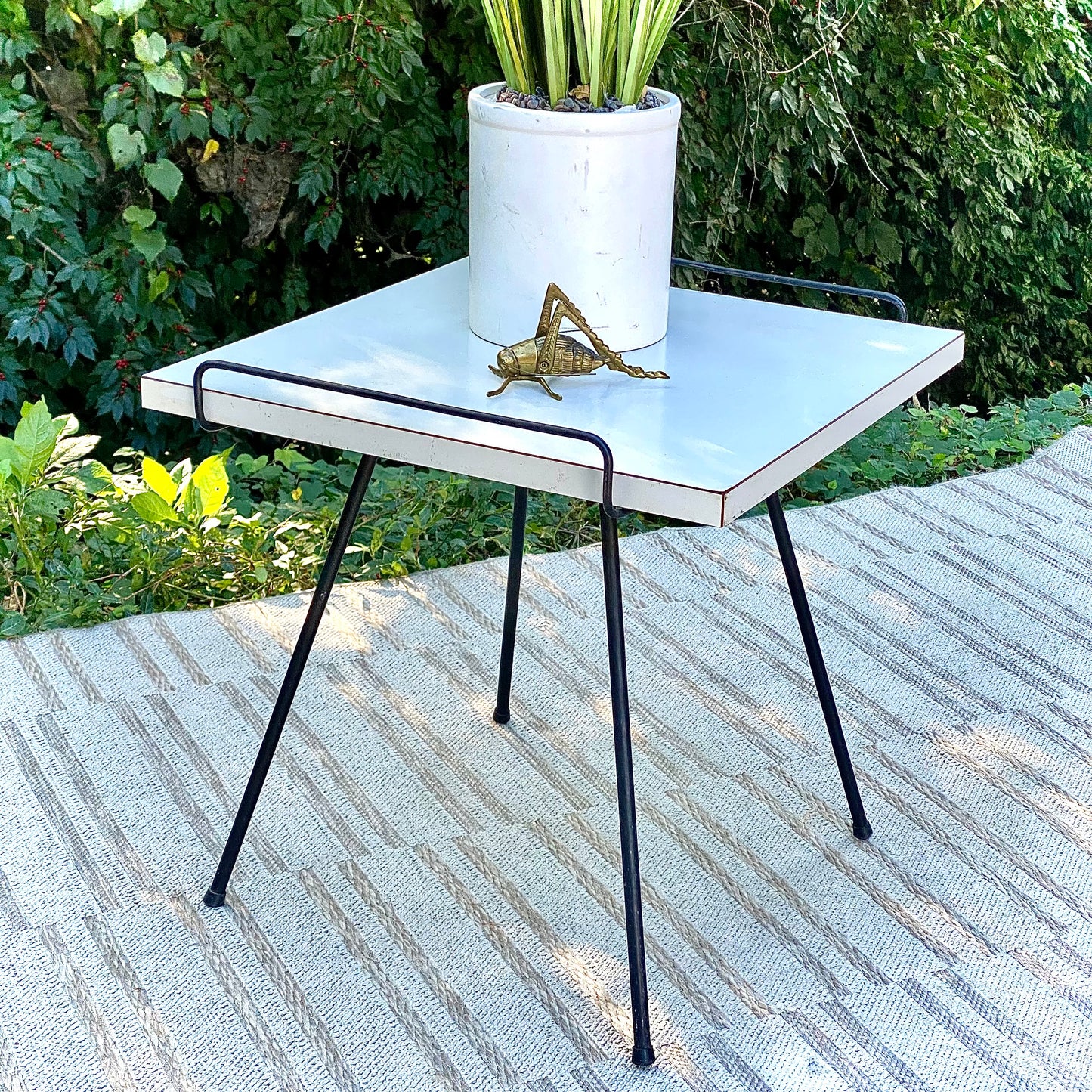Vintage MCM Laminate Side Table