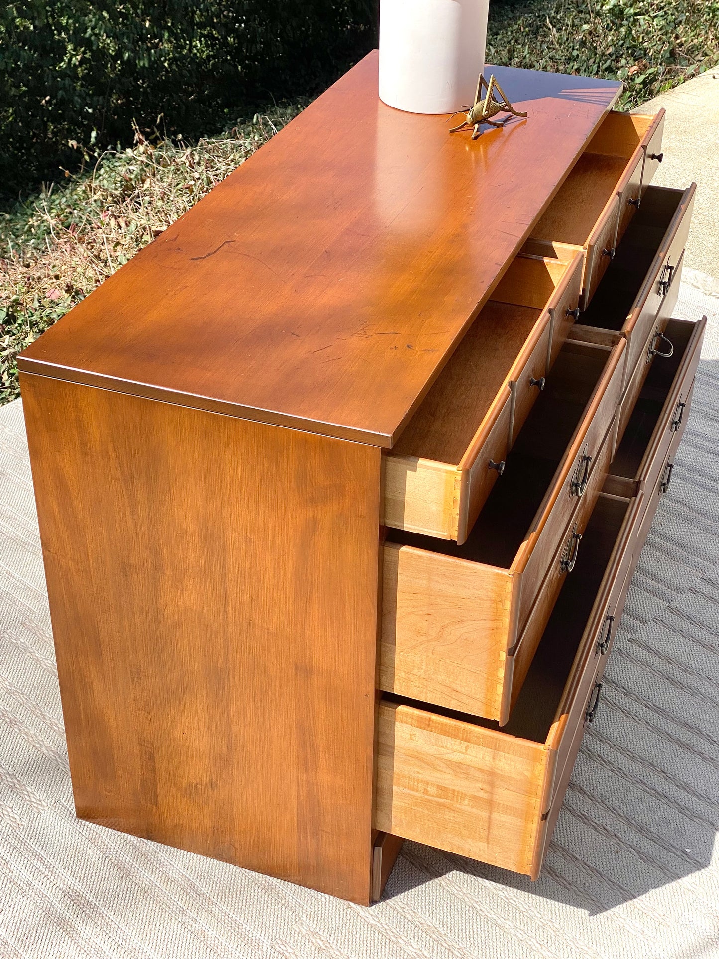 Vintage Pine 6 Drawer Dresser