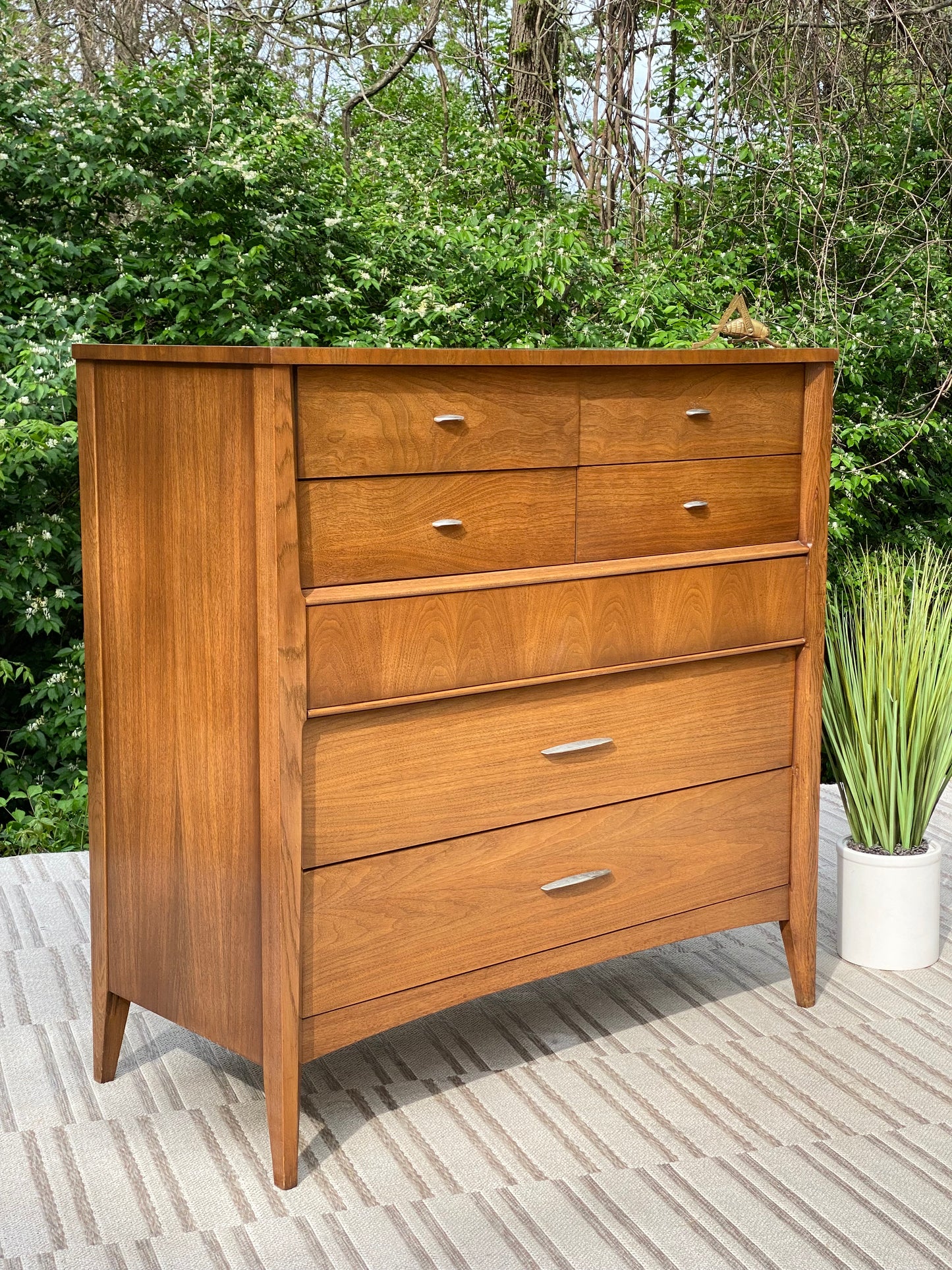 Vintage MCM Dixie Highboy Dresser