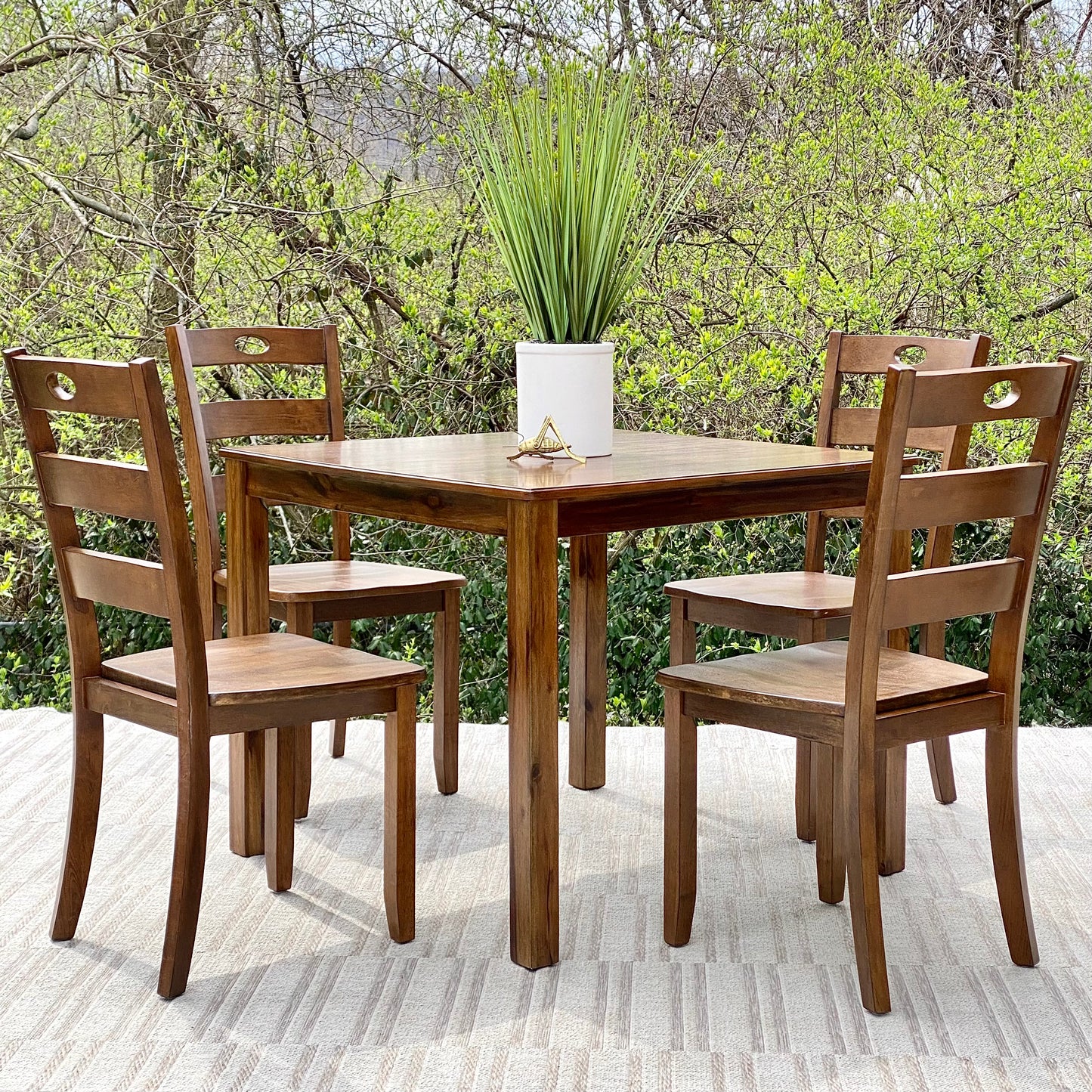 Nice Wooden Table & 4 Chair Set
