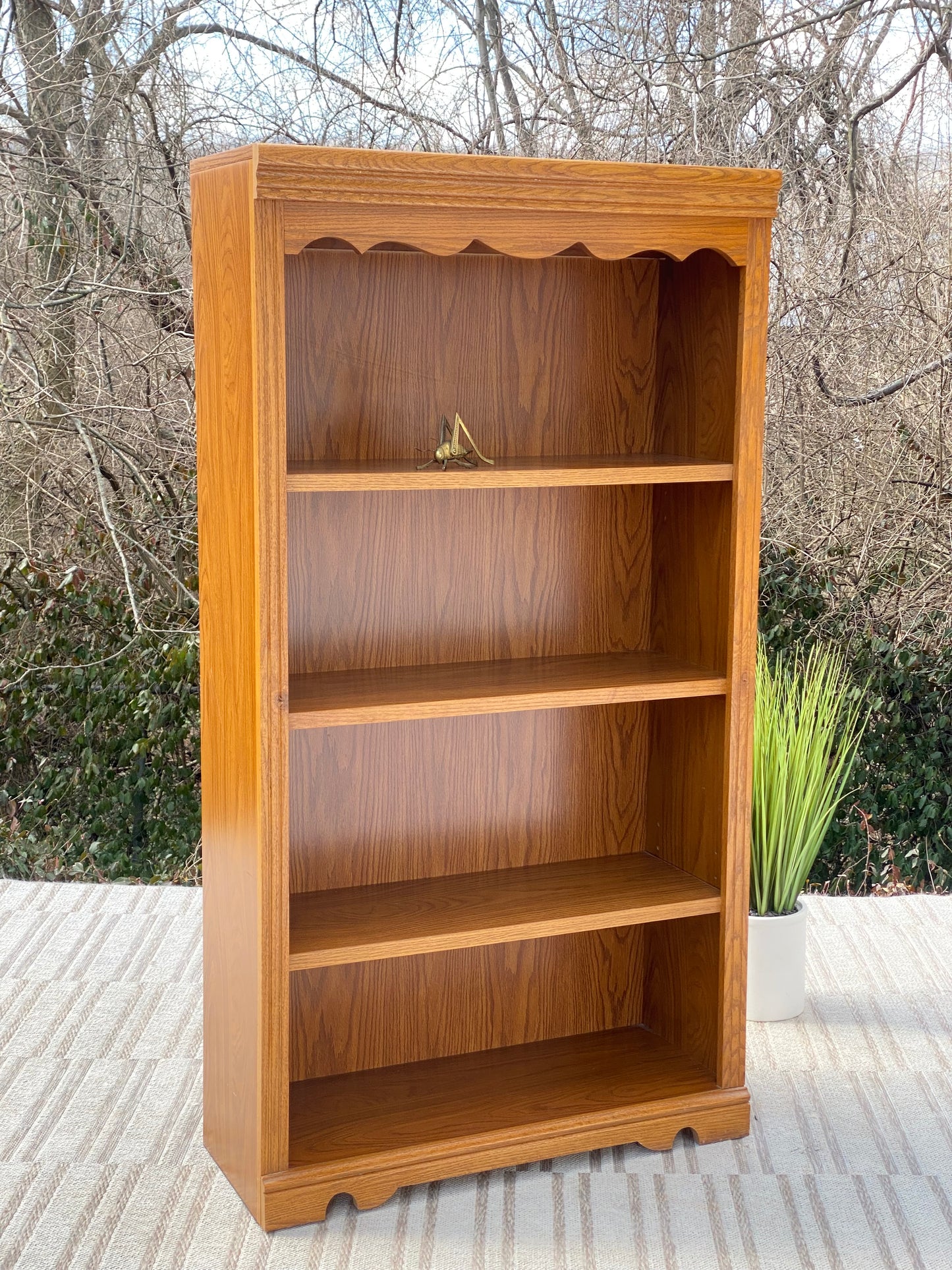 Vintage Wooden 3 Shelf Bookcase