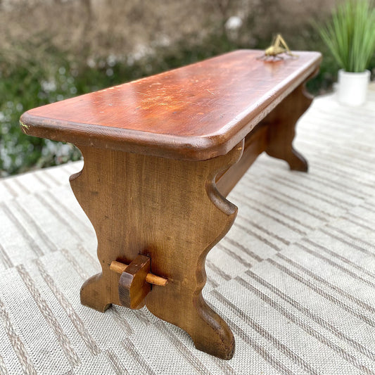 Vintage Farmhouse Solid Wood Bench