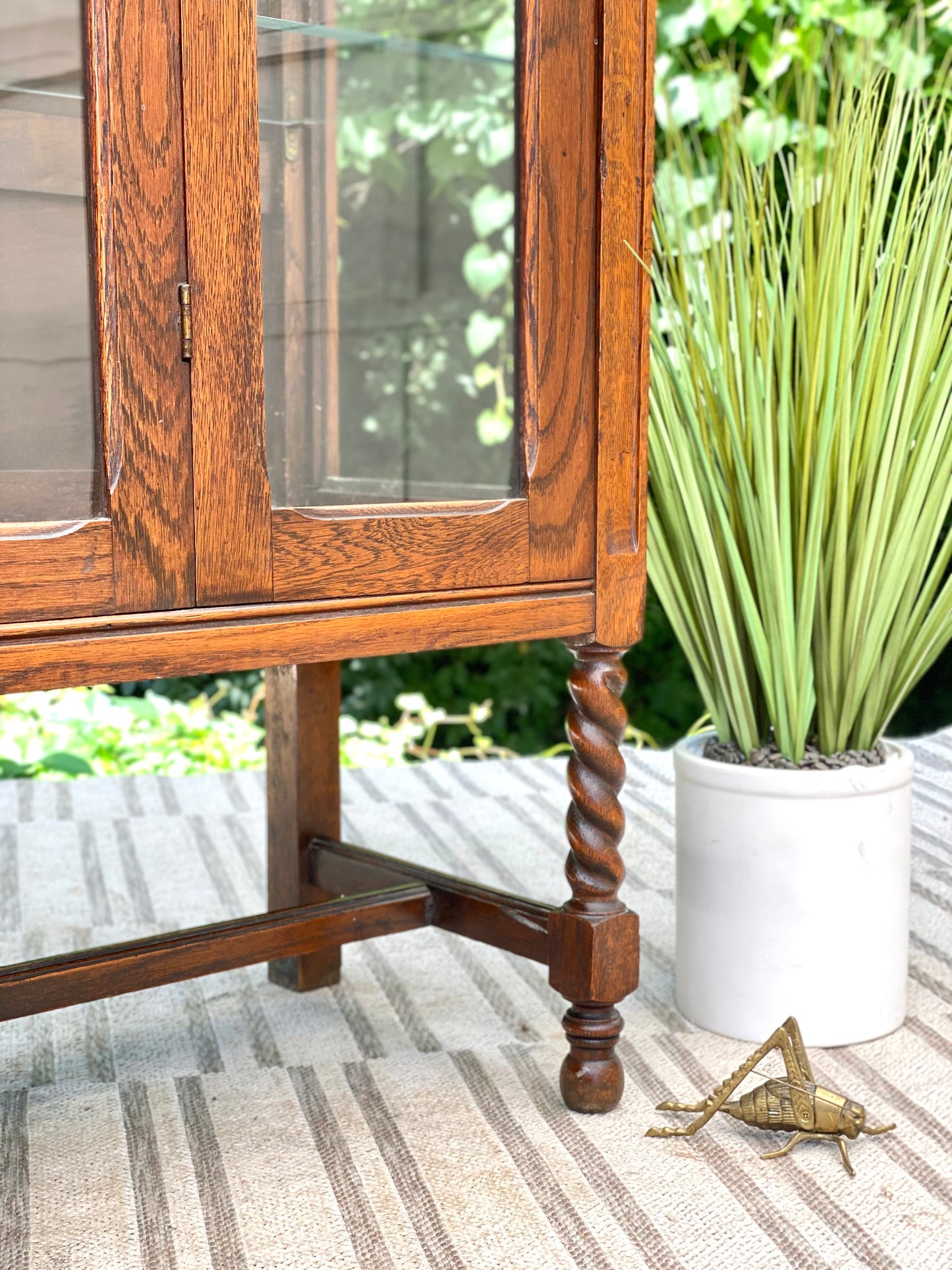Vintage Wooden Display Bookcase